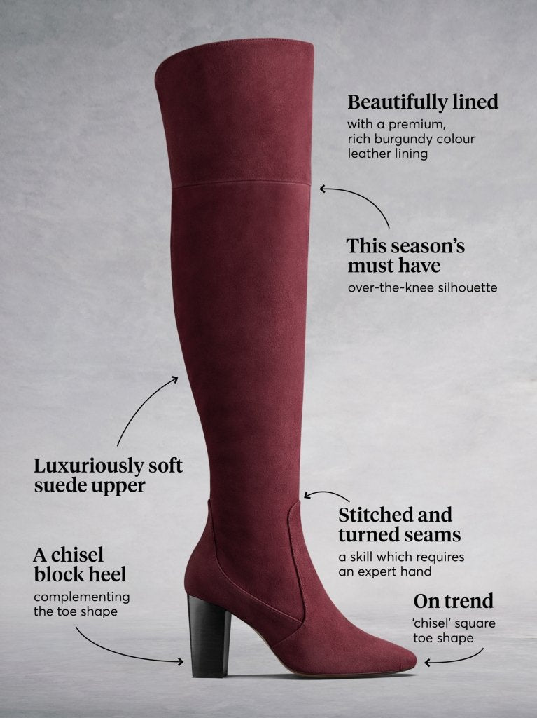 The Parkhurst burgundy has a matching rich burgundy leather lining.