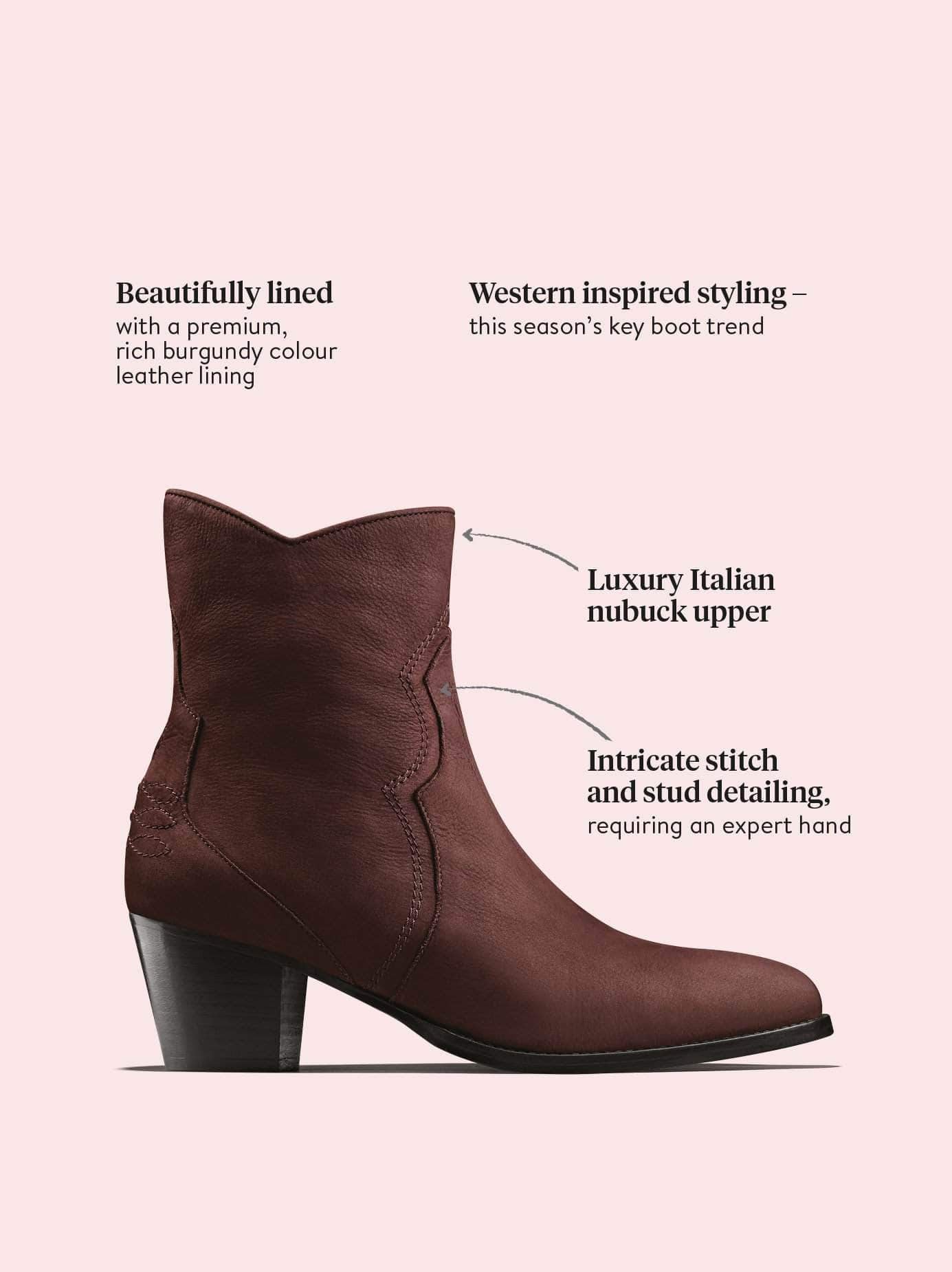 Bexley - Burgundy Nubuck