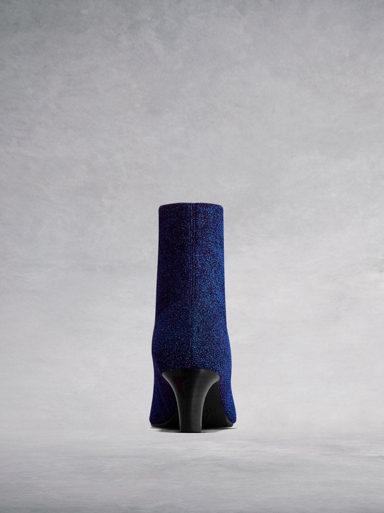 Dalby Blue Suede; featuring a comfortable low heel.