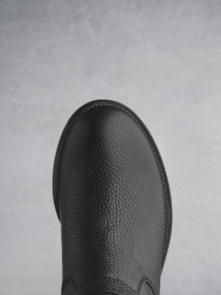 Demeter has a classic round toe shape and a heavy tread on the sole.