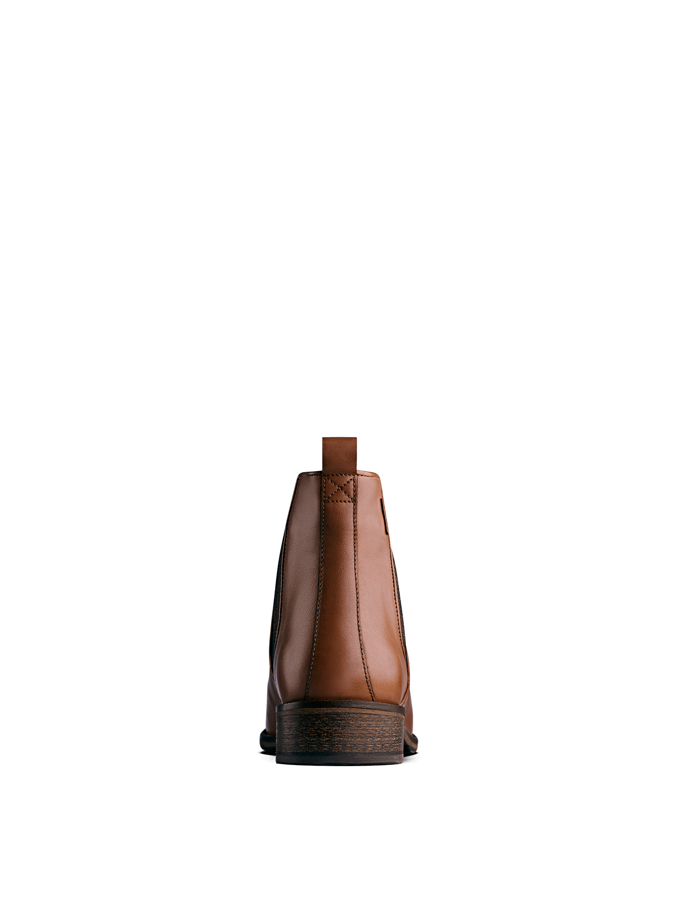 Grove, a tan leather Chelsea ankle boot with a complementary elastic panel.