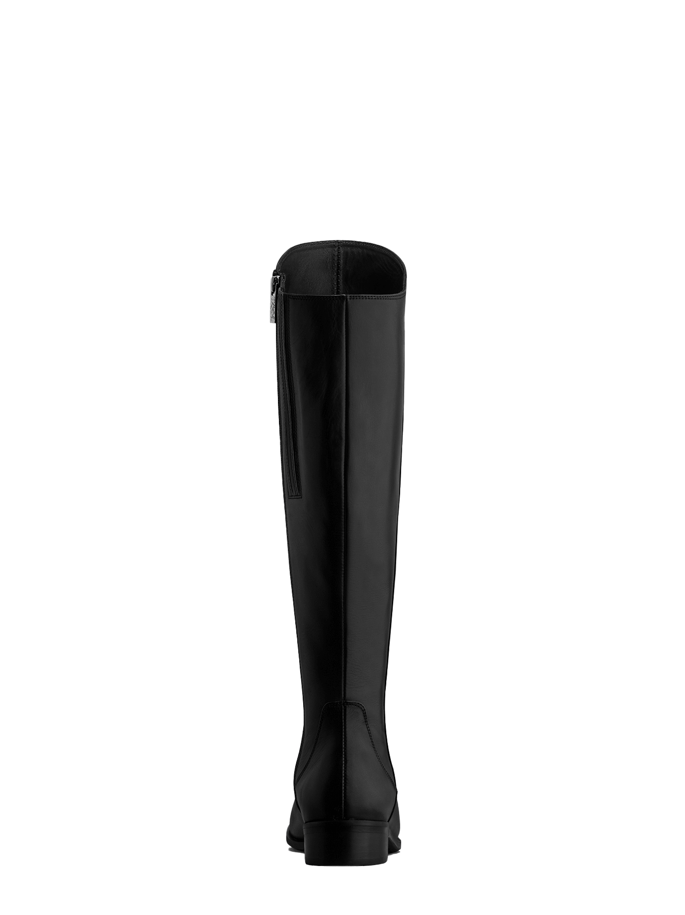 The black Huntsman has a lower asymmetric cut at the back of the boot.