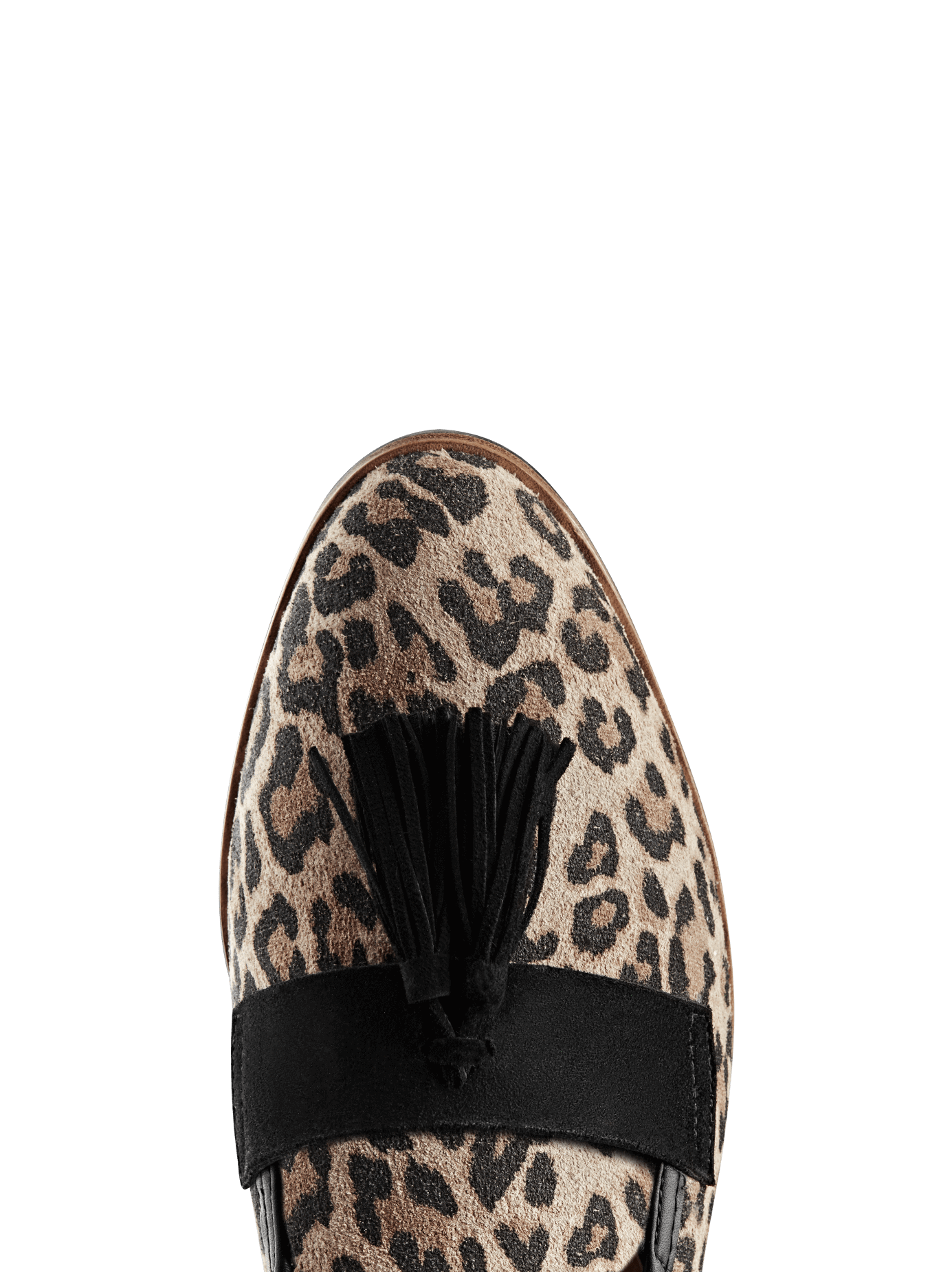 Milford has a black oversized tassel, and a flattering almond toe shape.