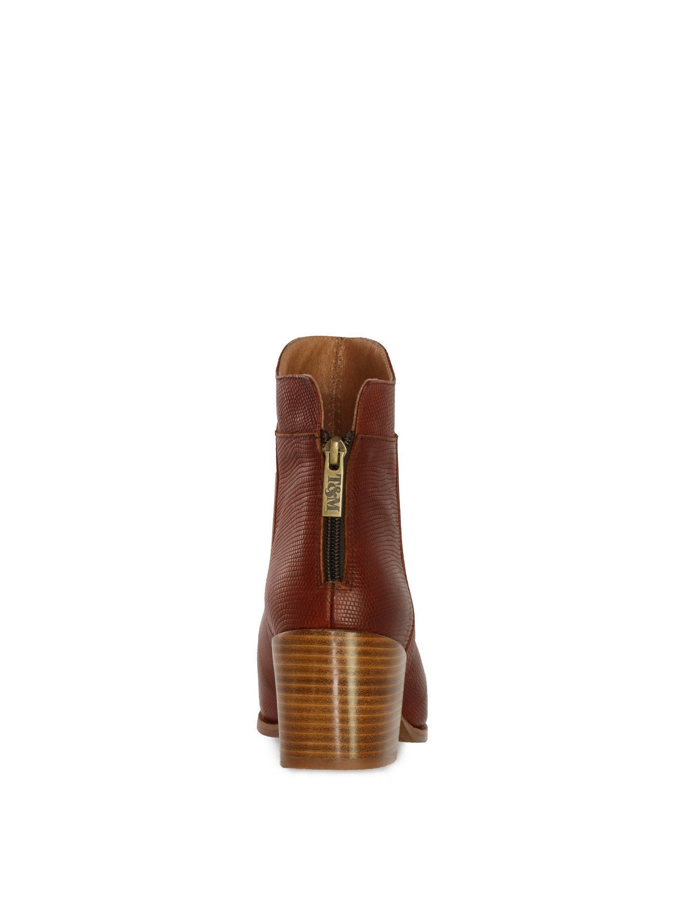 Quebec - Tan Lizard Embossed Leather