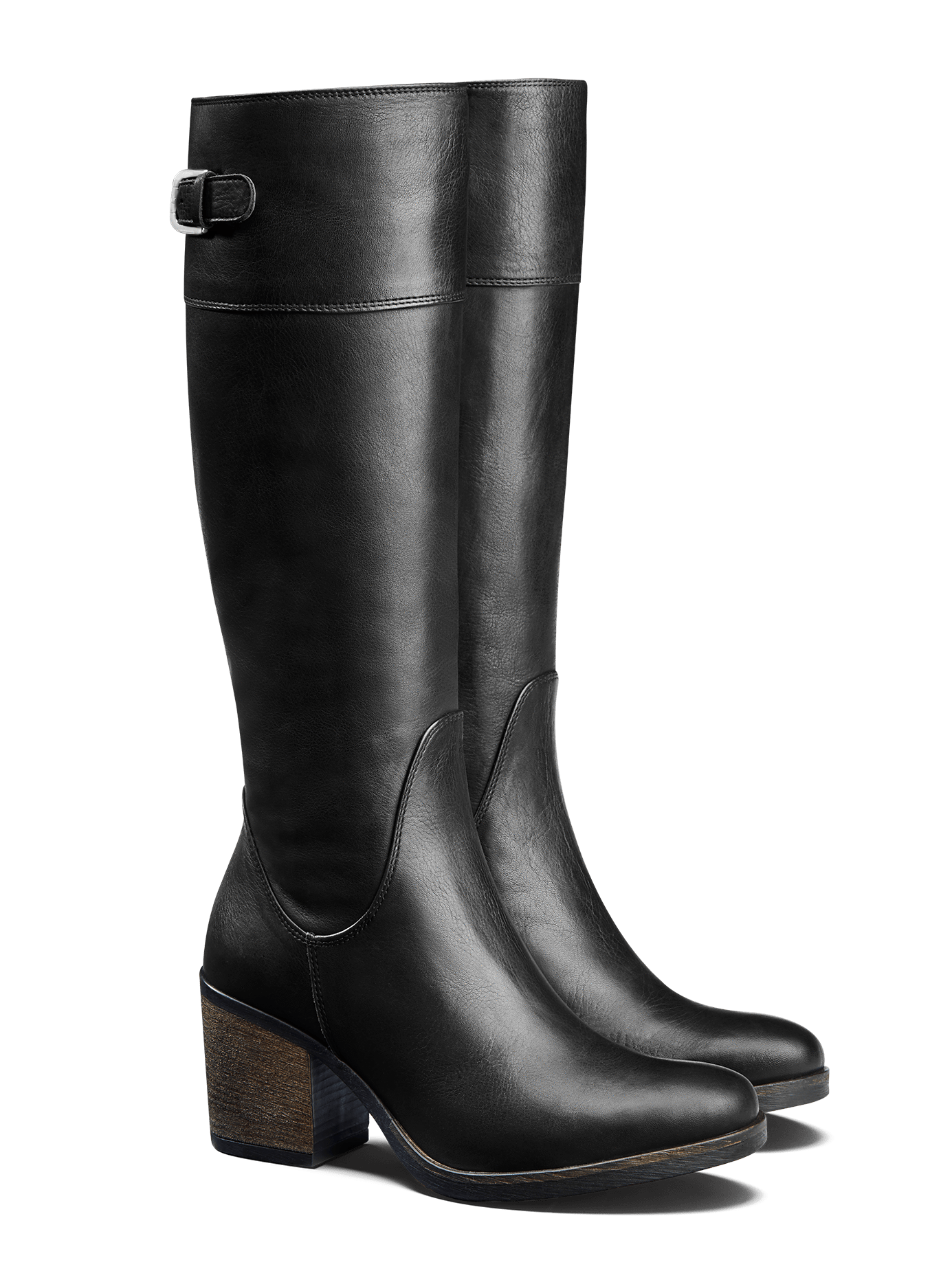 A versatile mid heel black boot that can be worn comfortably everyday.