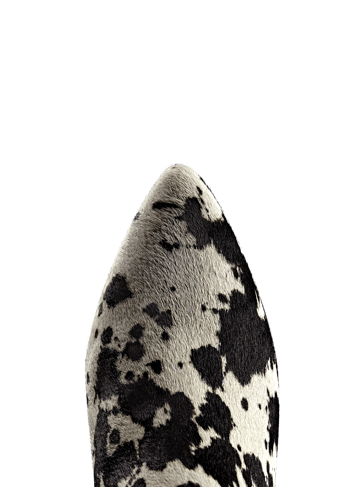 Somerton in black and white has a pointed toe and elastic side stretch panel.