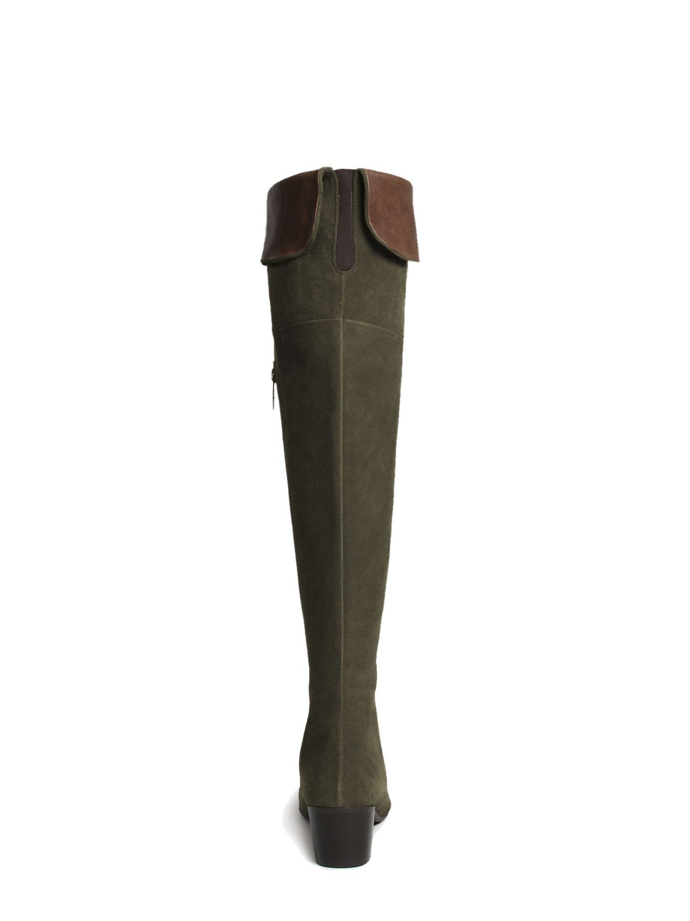 Halston - Khaki Green Suede