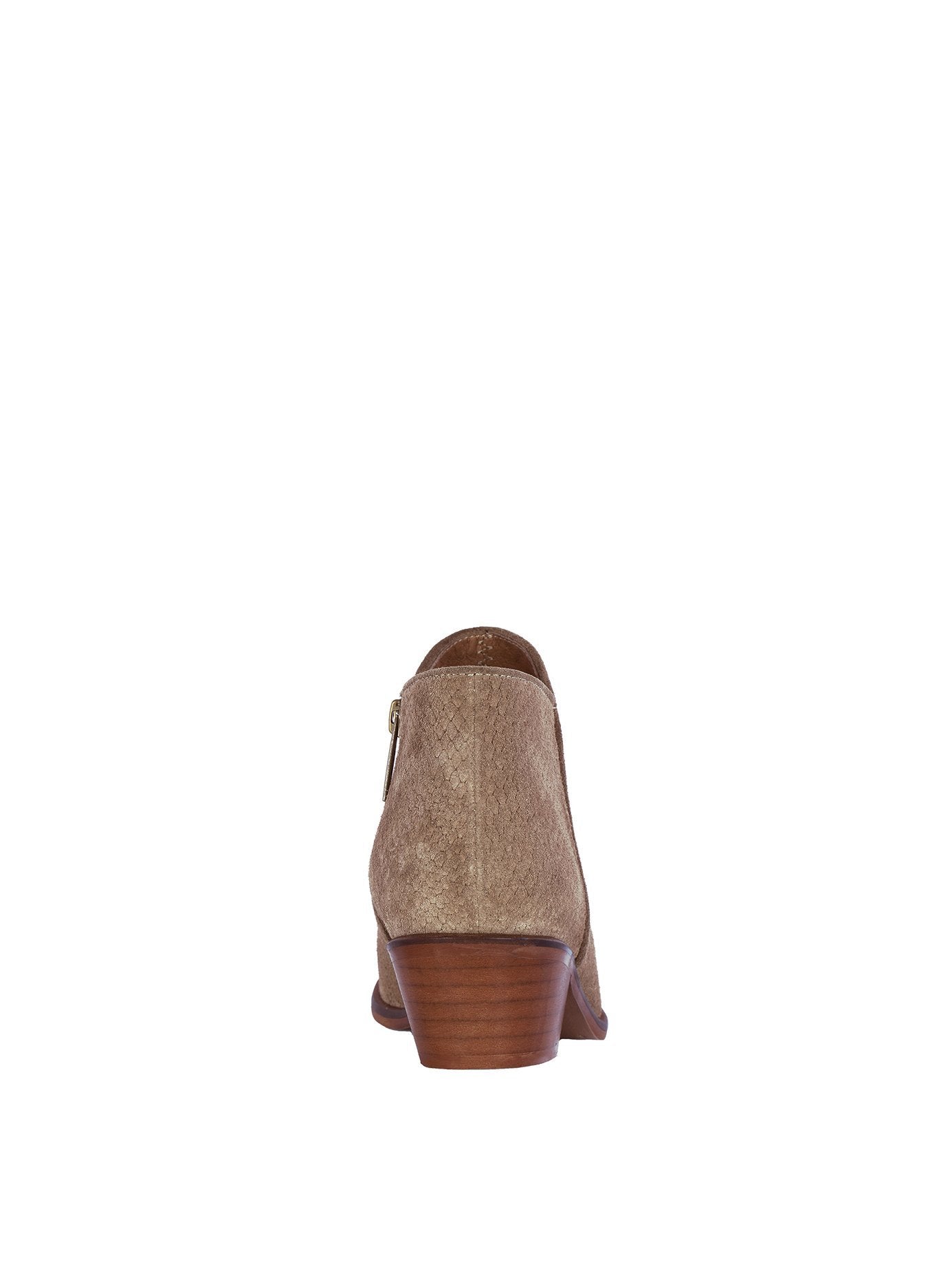 Albus - Camel Snake Embossed Suede