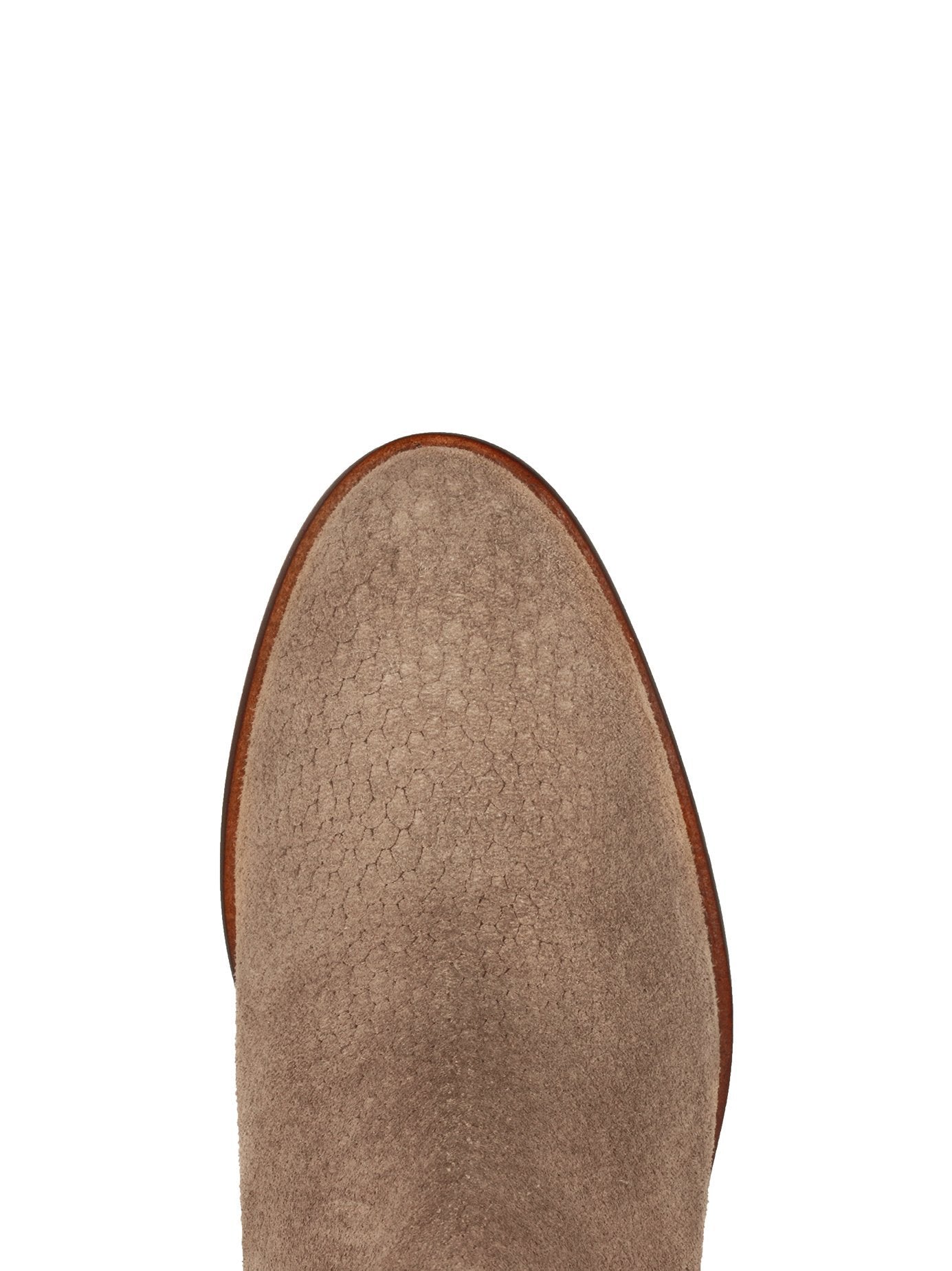 Albus - Camel Snake Embossed Suede