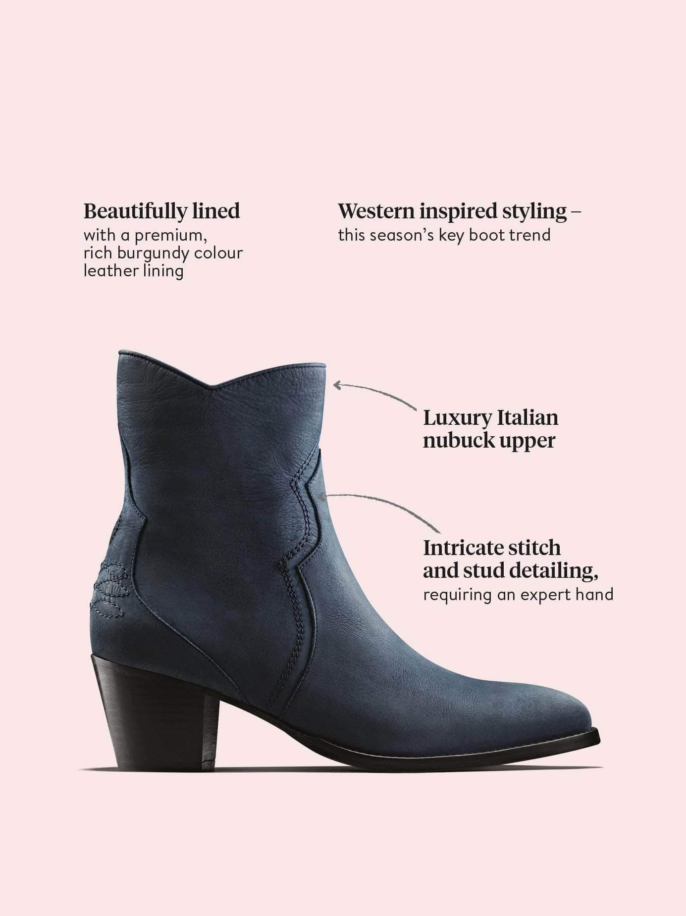 Bexley - Petrol Blue Nubuck