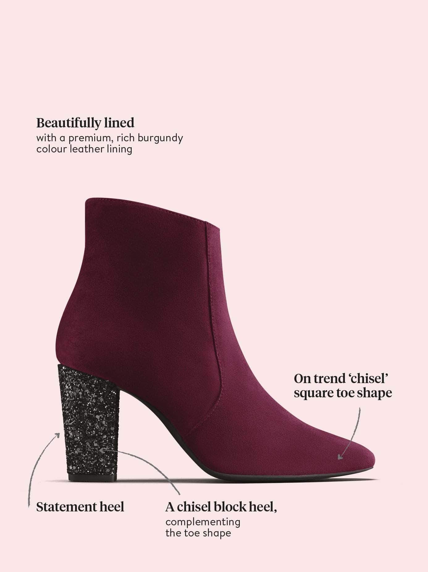 Sarsgrove - Burgundy Suede