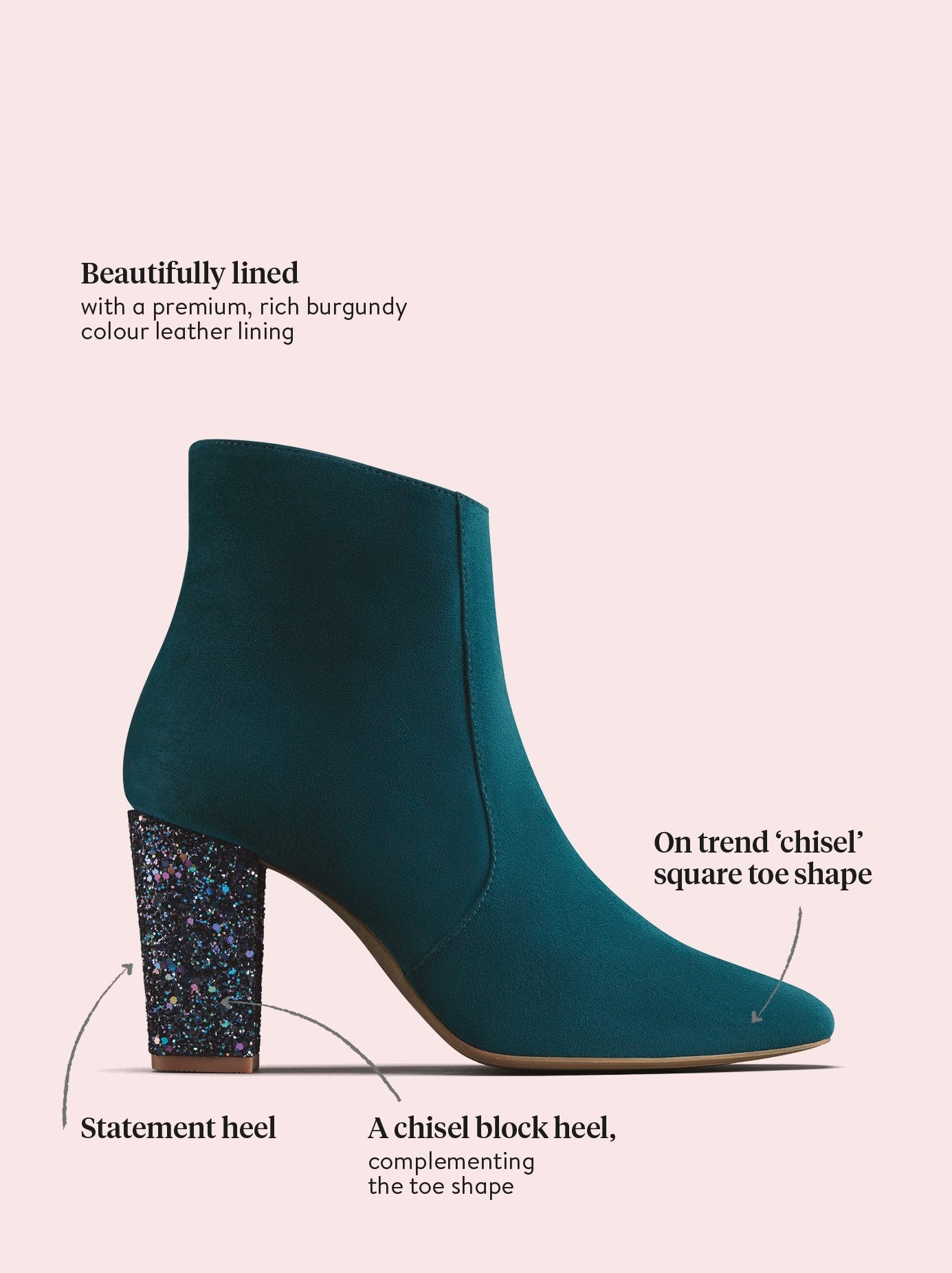 Sarsgrove - Teal Blue Suede