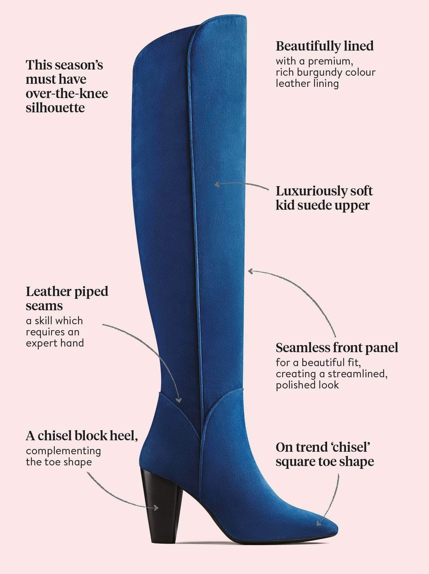 Amery - Indigo Blue Suede