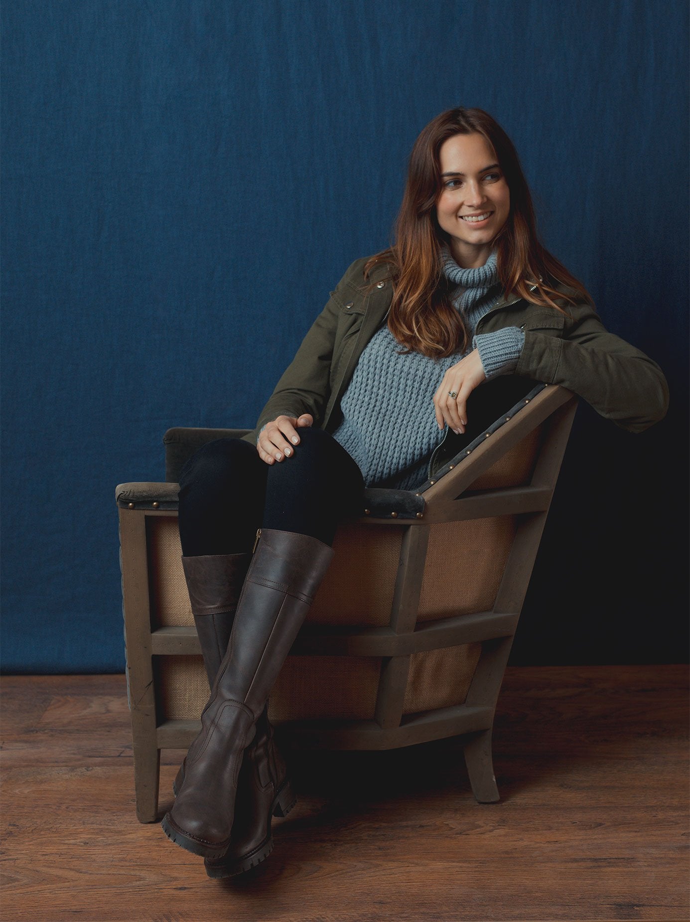 The boot is both practical and stylish - perfect for winter walks. 