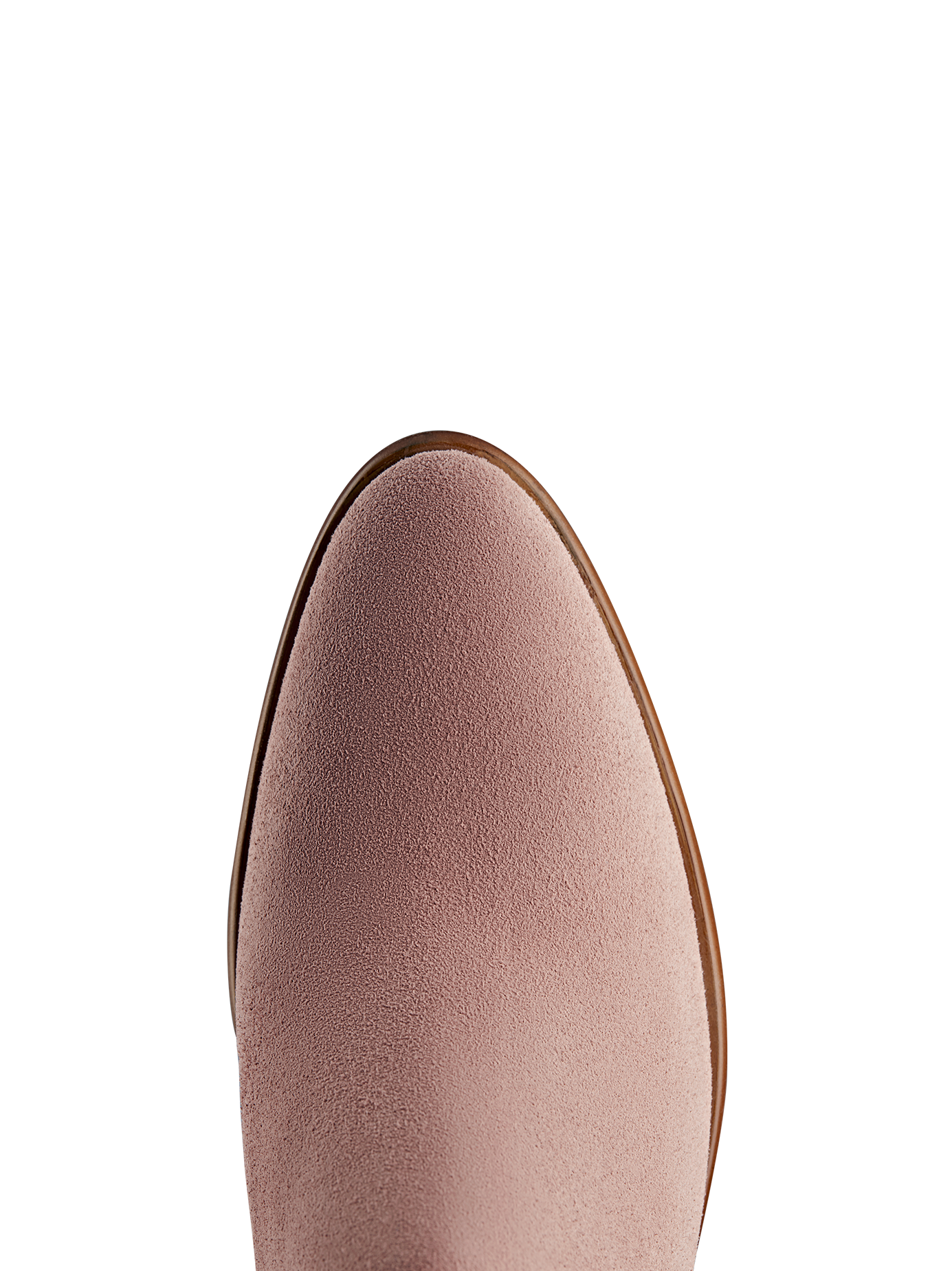 Avalon has a flattering fit, and a smooth almond pink suede toe shape.