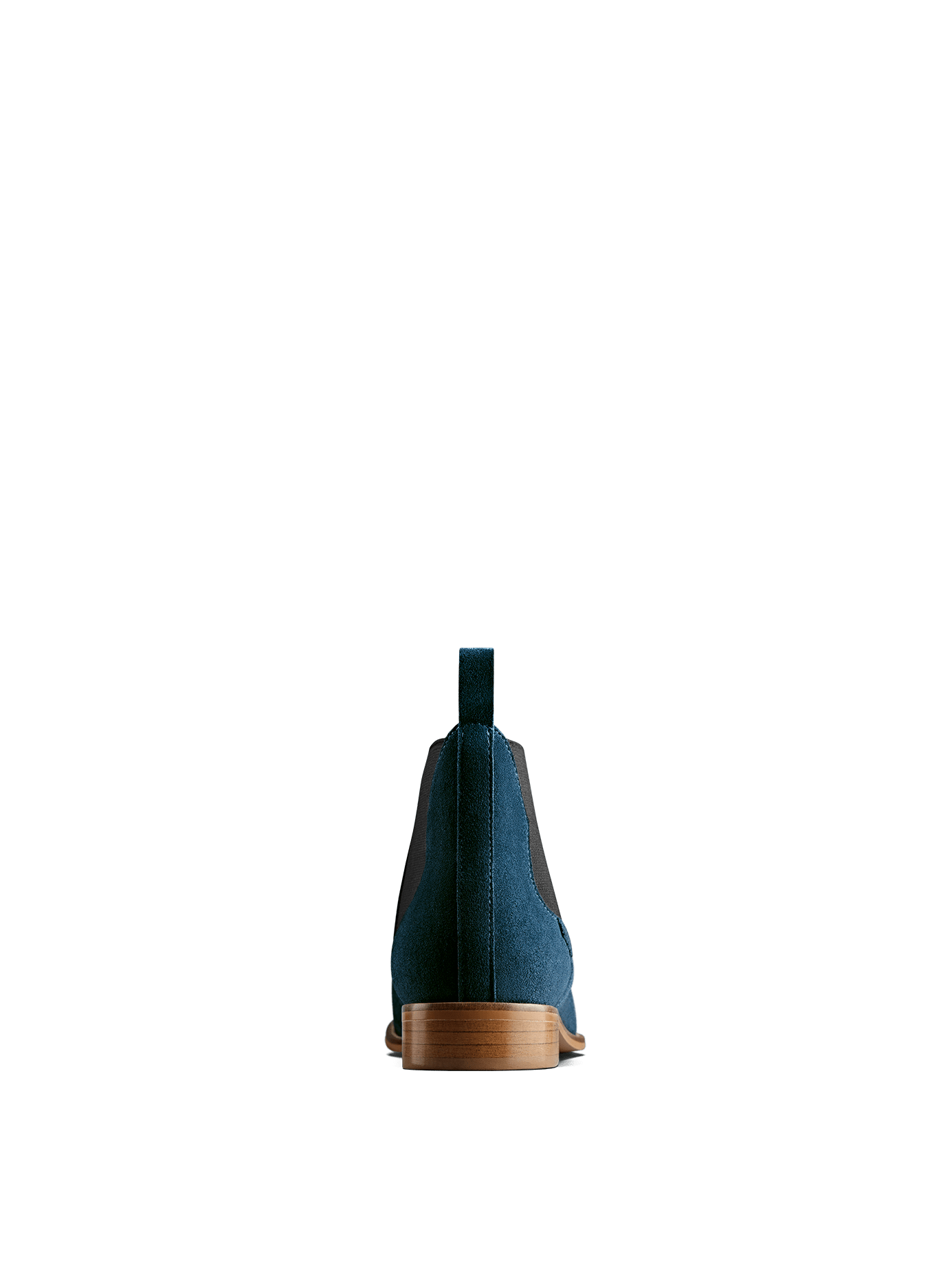 Berkley Petrol Blue Suede, a smart Chelsea boot with DuoBoots tab detailing.