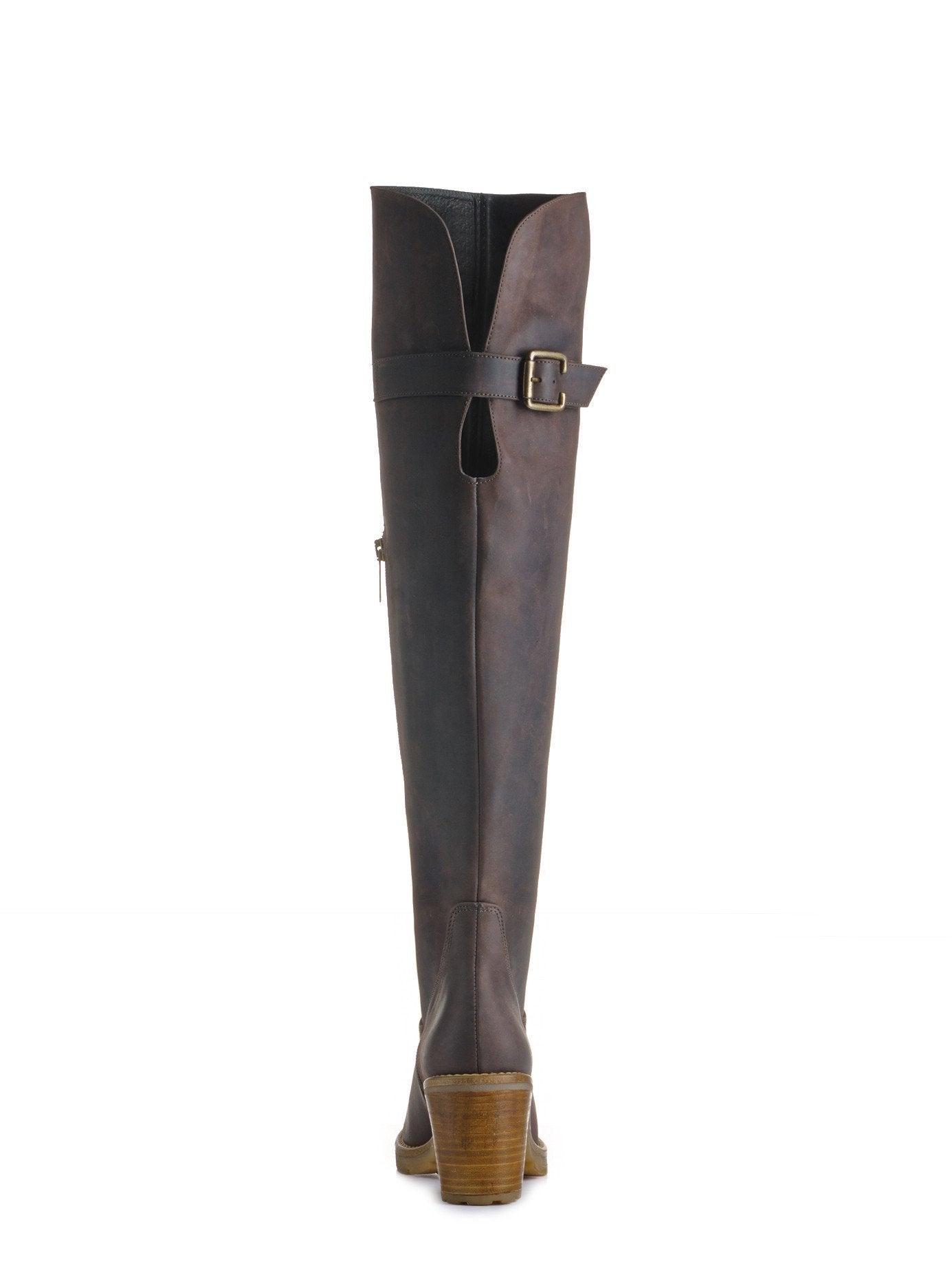 Celestia - Fig Brown Waxed Nubuck
