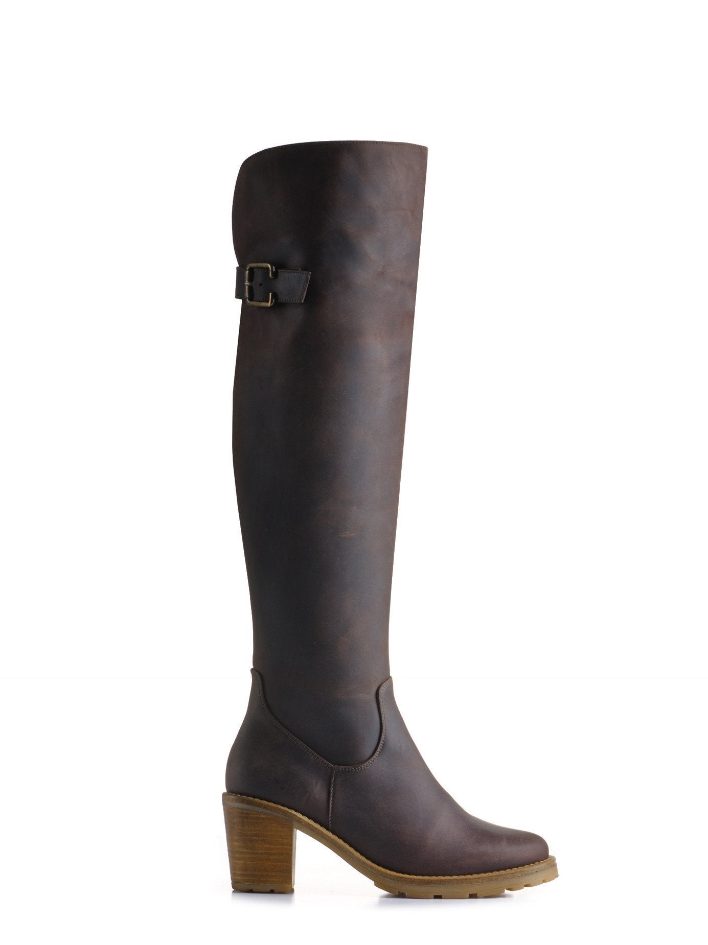 Celestia - Fig Brown Waxed Nubuck