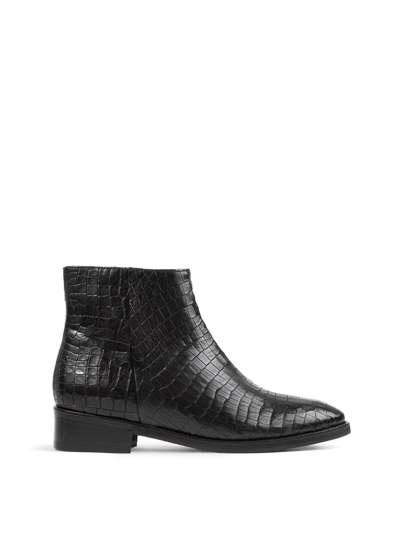 Colorado - Black Mock Croc Leather