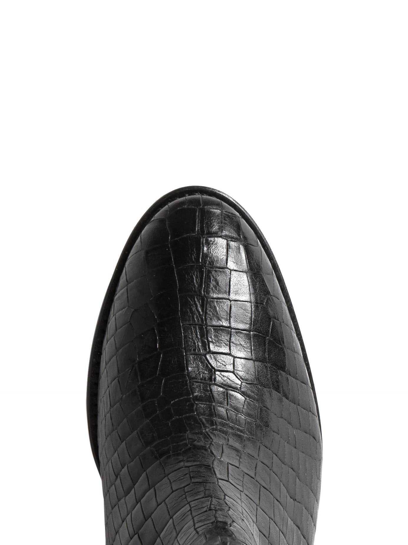 Colorado - Black Mock Croc Leather