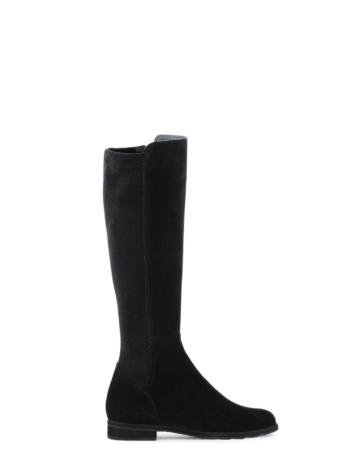 Crest - Black Suede & Stretch Fabric