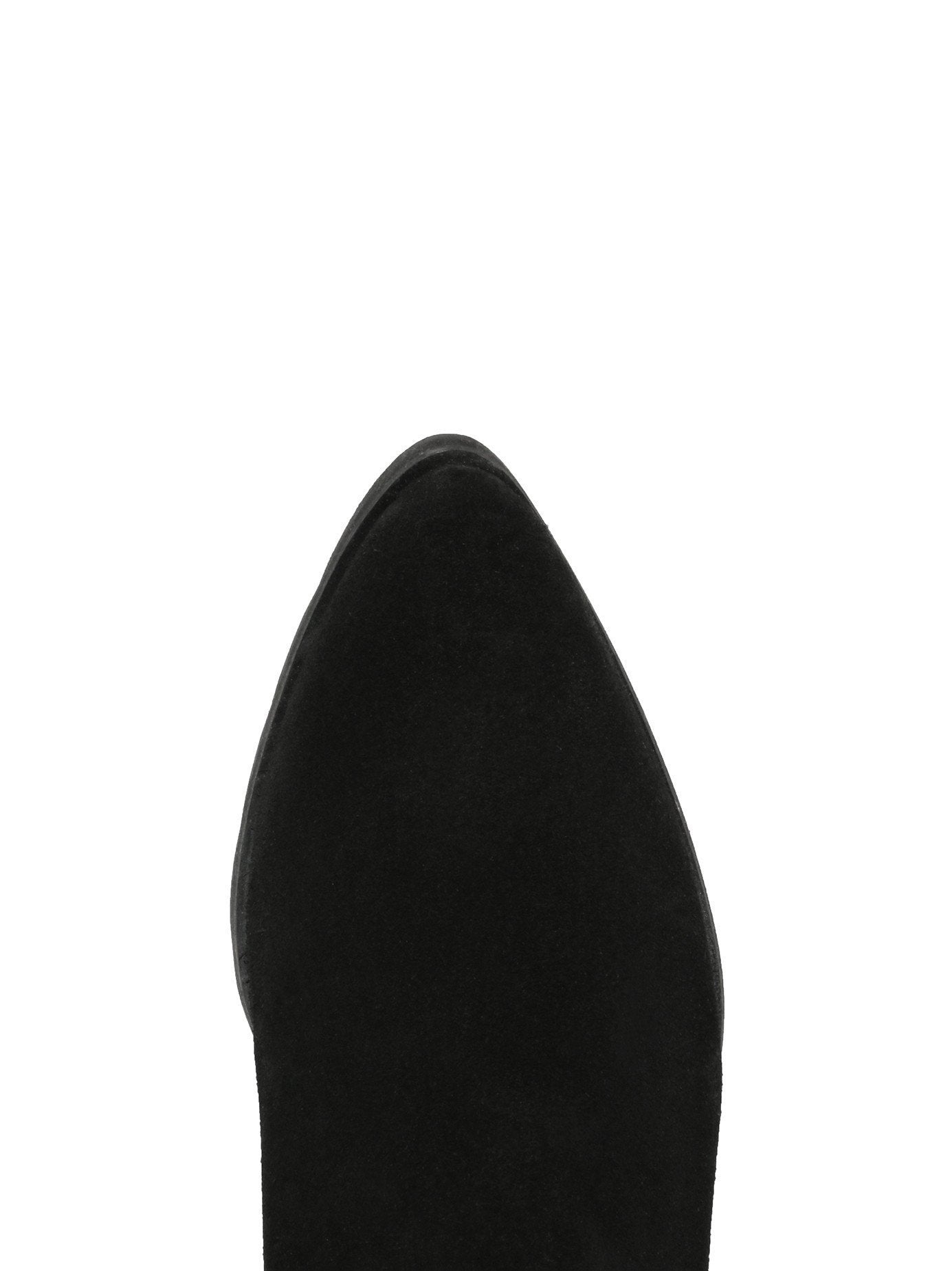 Crest - Black Suede & Stretch Fabric