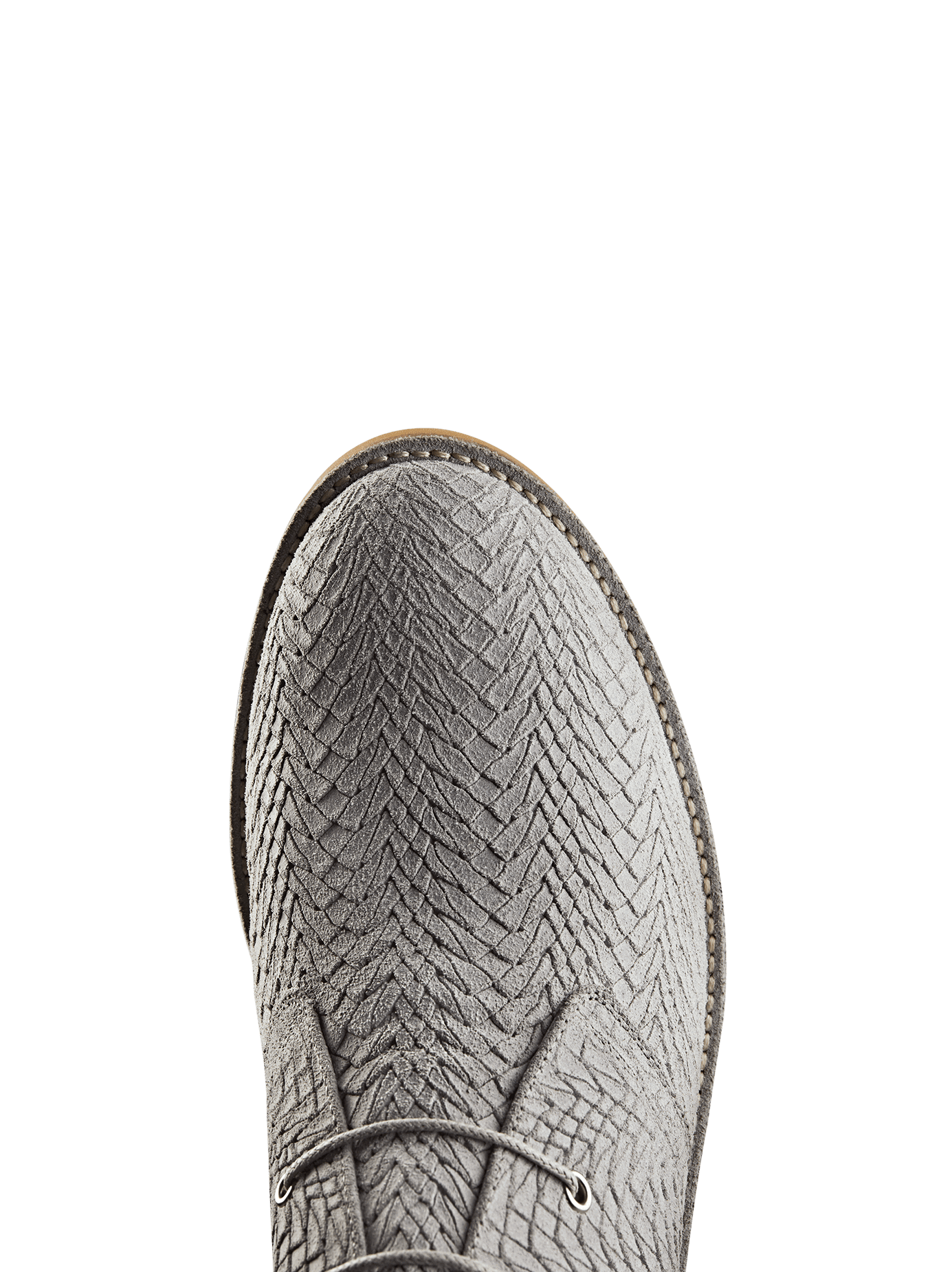 Delmore - Grey Embossed Suede