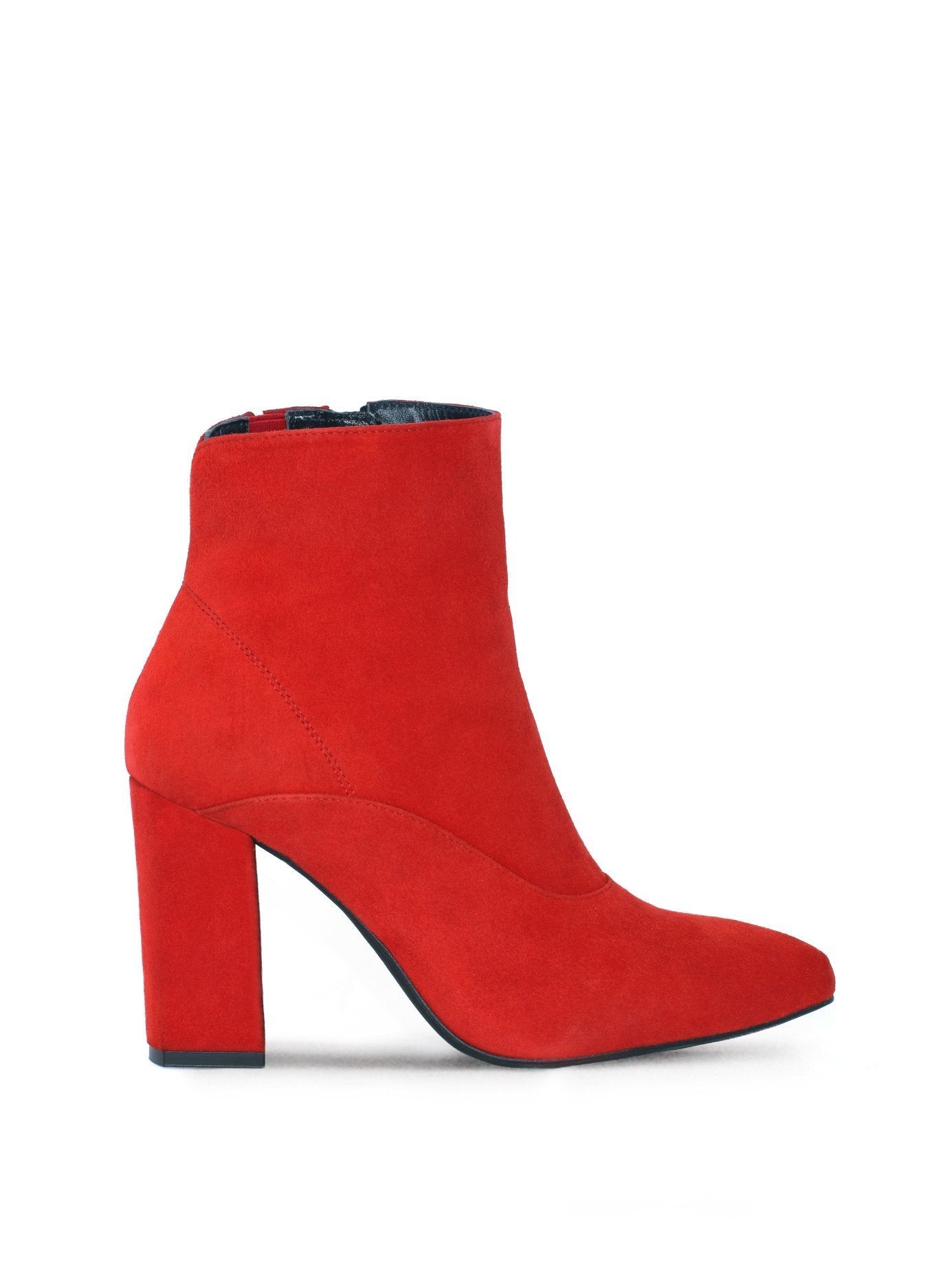 Dottie - Vermillion Red Suede