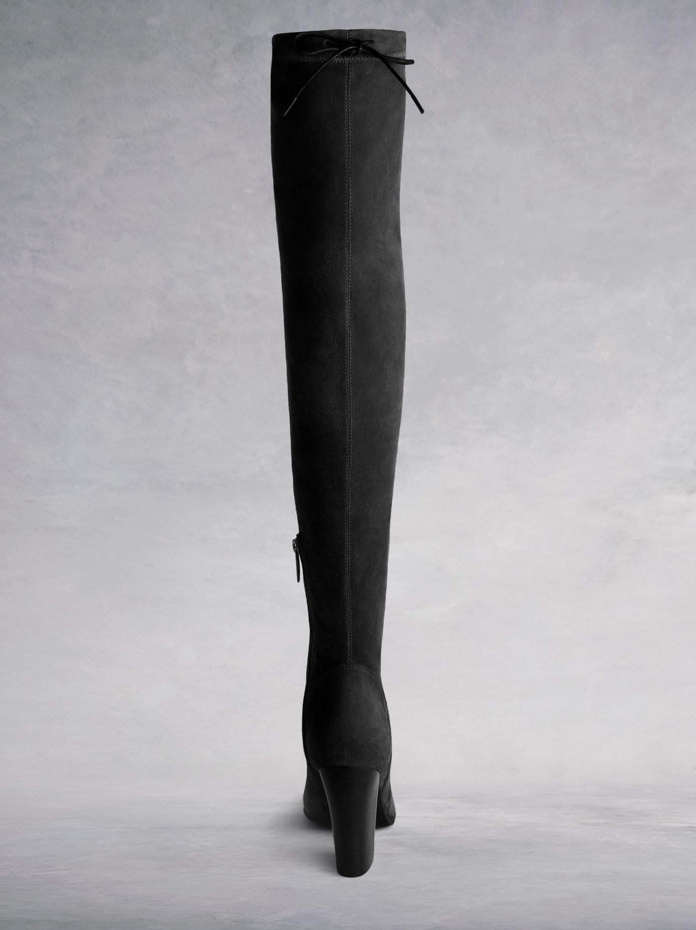 Empress - Black Stretch Suede