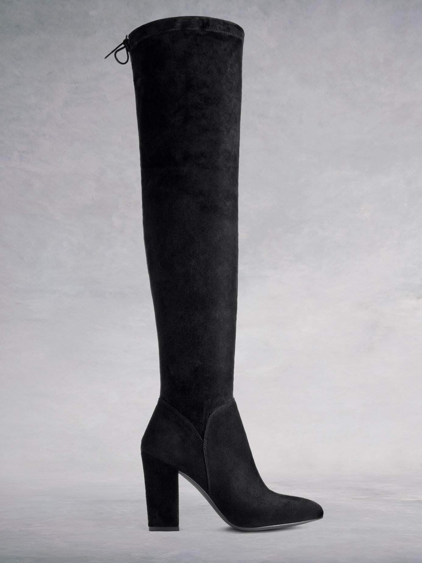 Empress - Black Stretch Suede