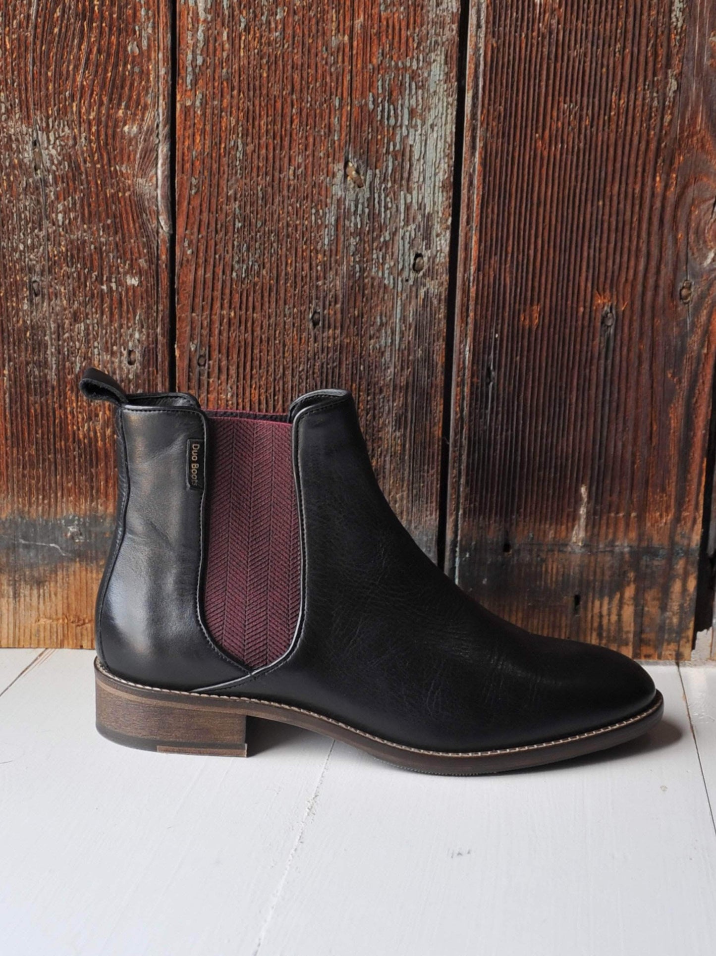 This Chelsea boot has an almond toe shape and a removable padded in sock.