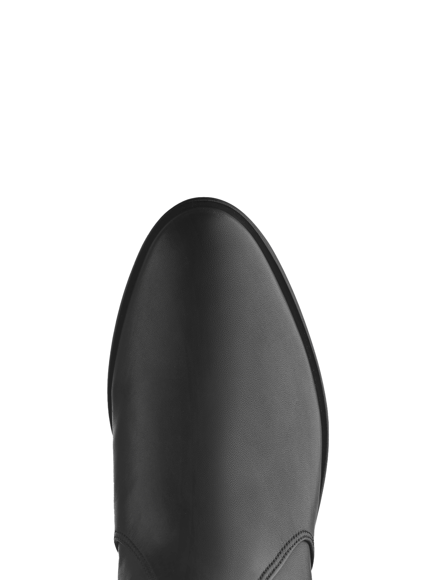 A slim ankle cut with a super stylish black leather almond toe shape.