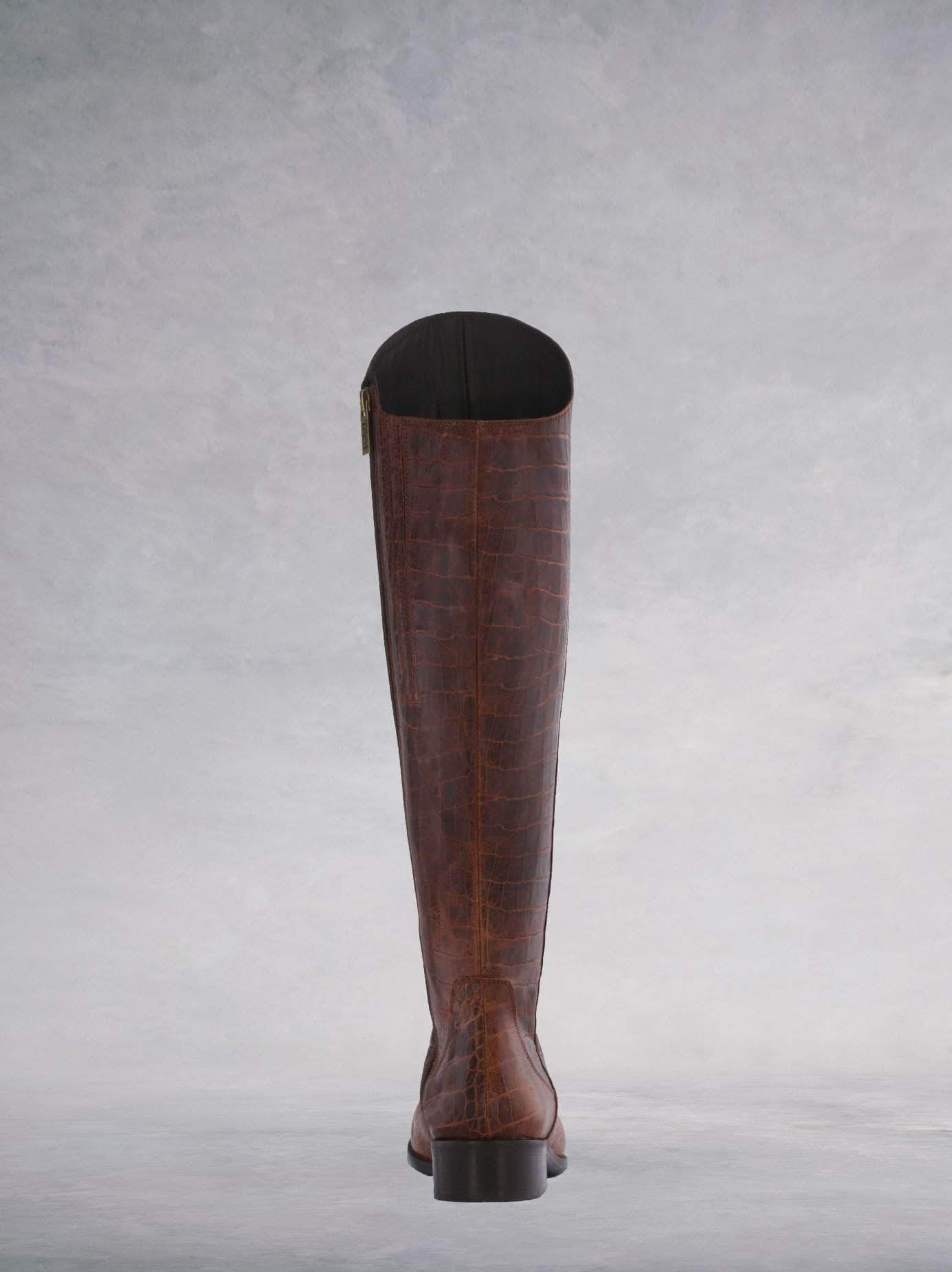 Huntsman - Brown Mock Croc Leather