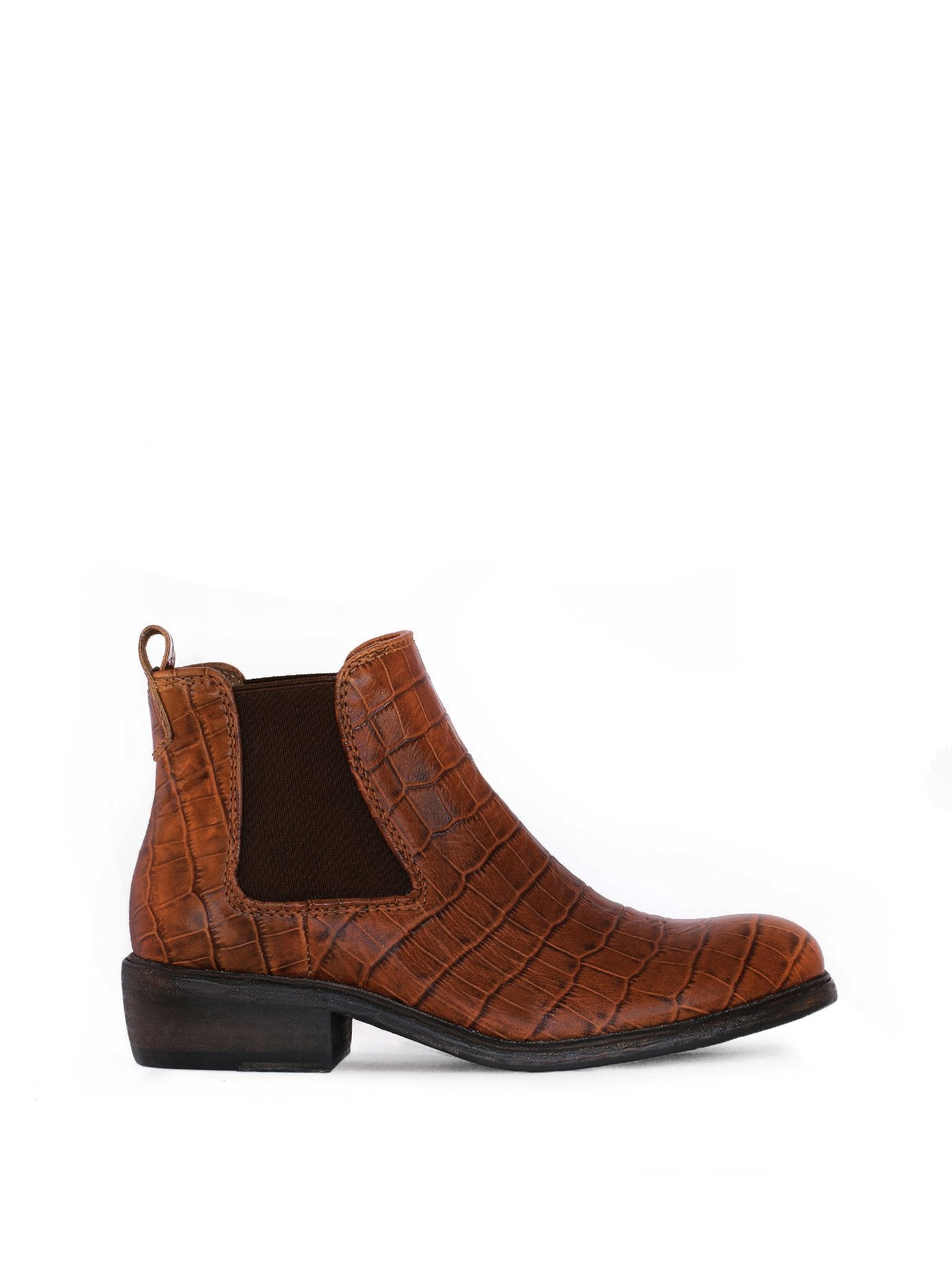 Hussars - Tan Mock Croc Leather