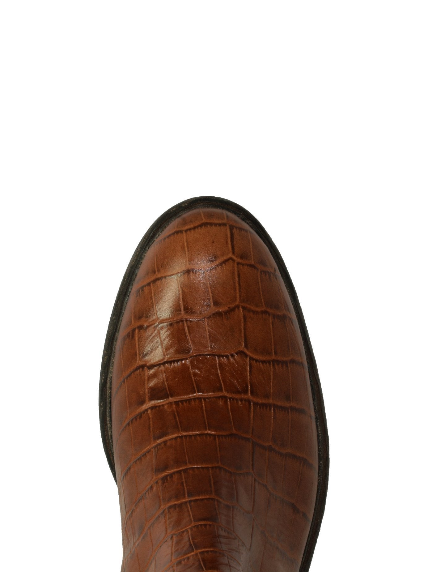 Hussars - Tan Mock Croc Leather