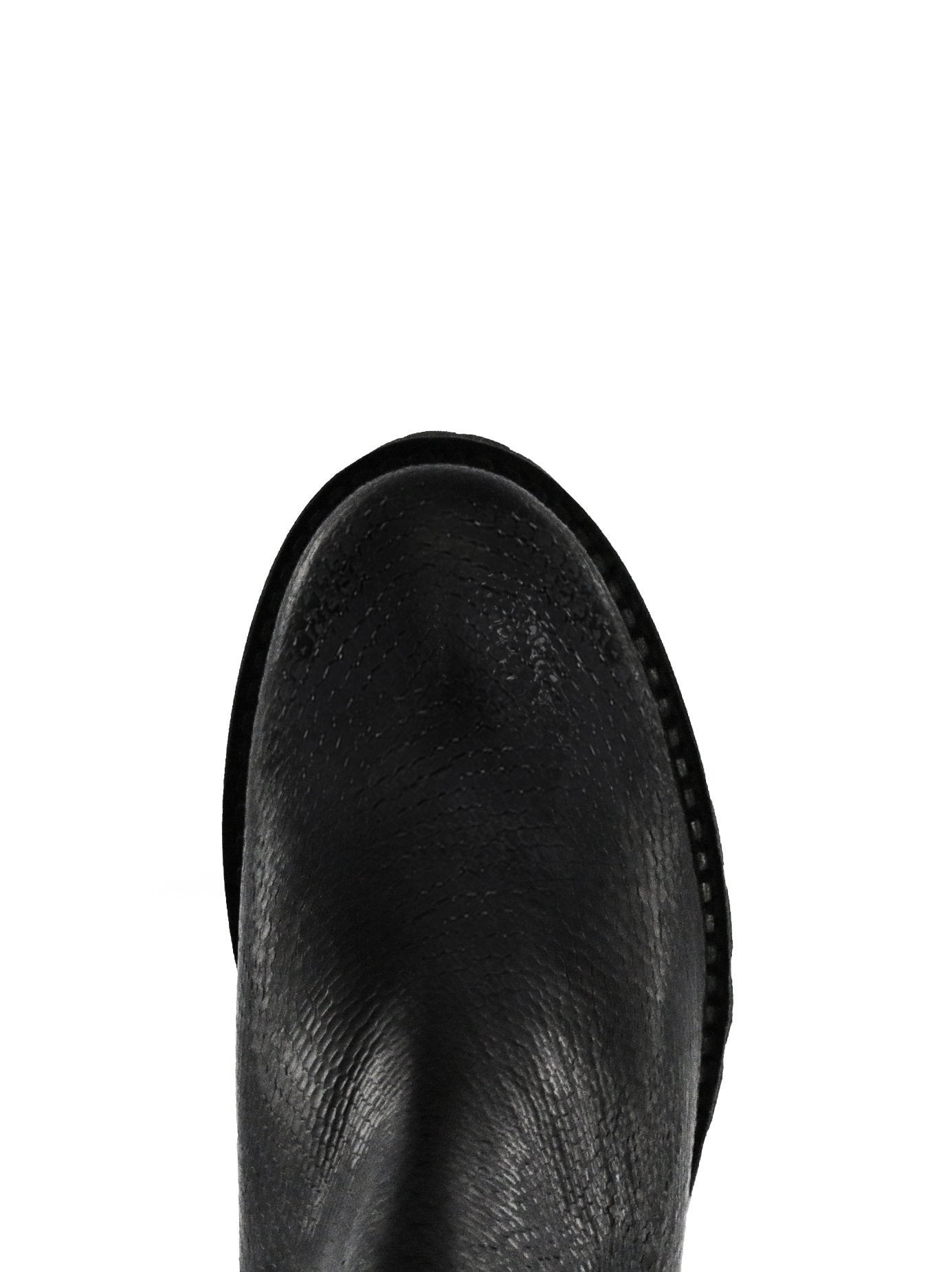 Ianthe - Black Lizard Embossed Patent Leather