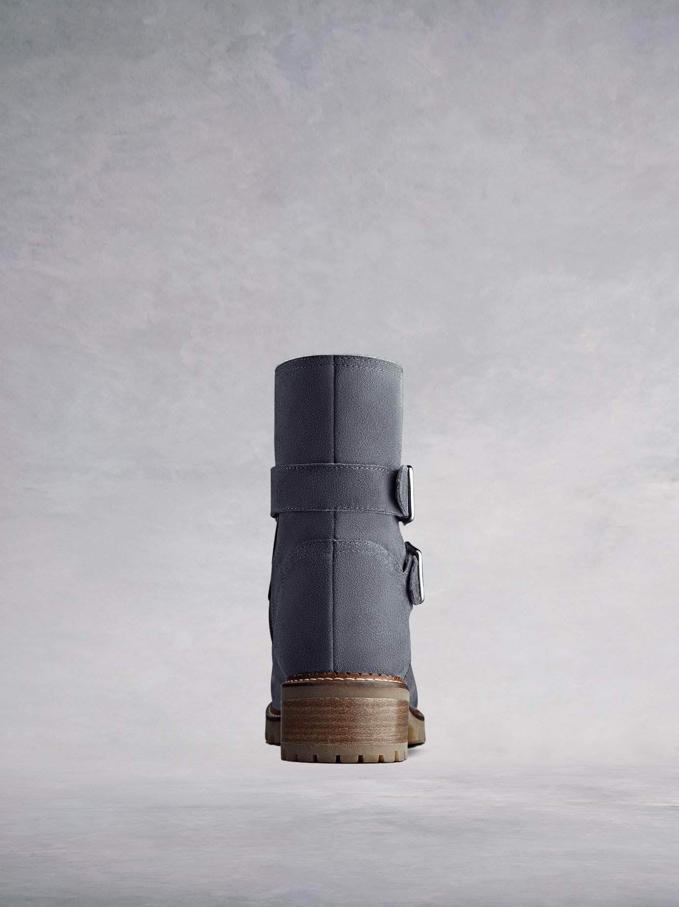 Longleat has a practical heavy tread sole and soft grey leather lining. 