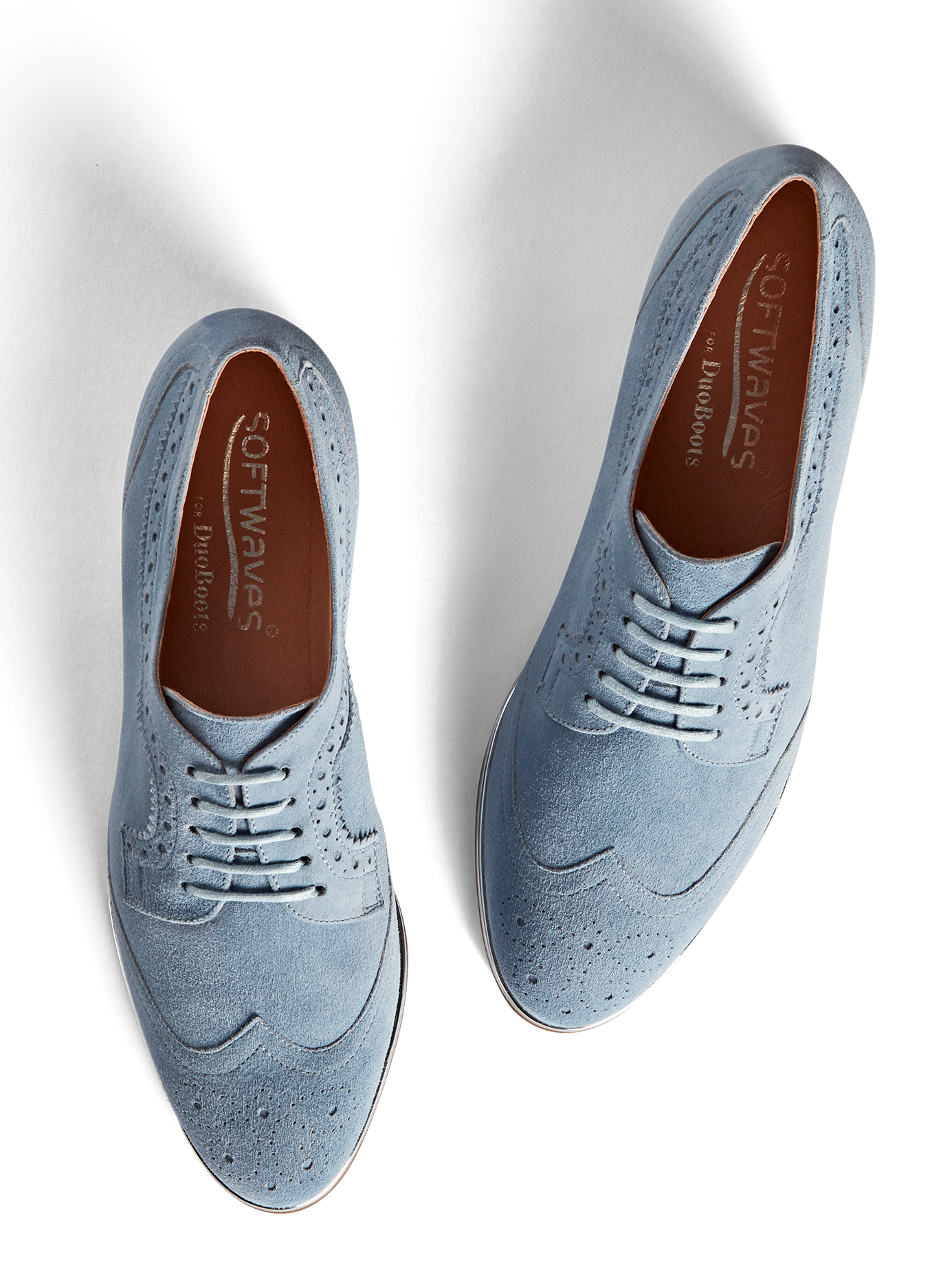Mullion brogue has a padded in sock and pink leather lining for extra comfort.