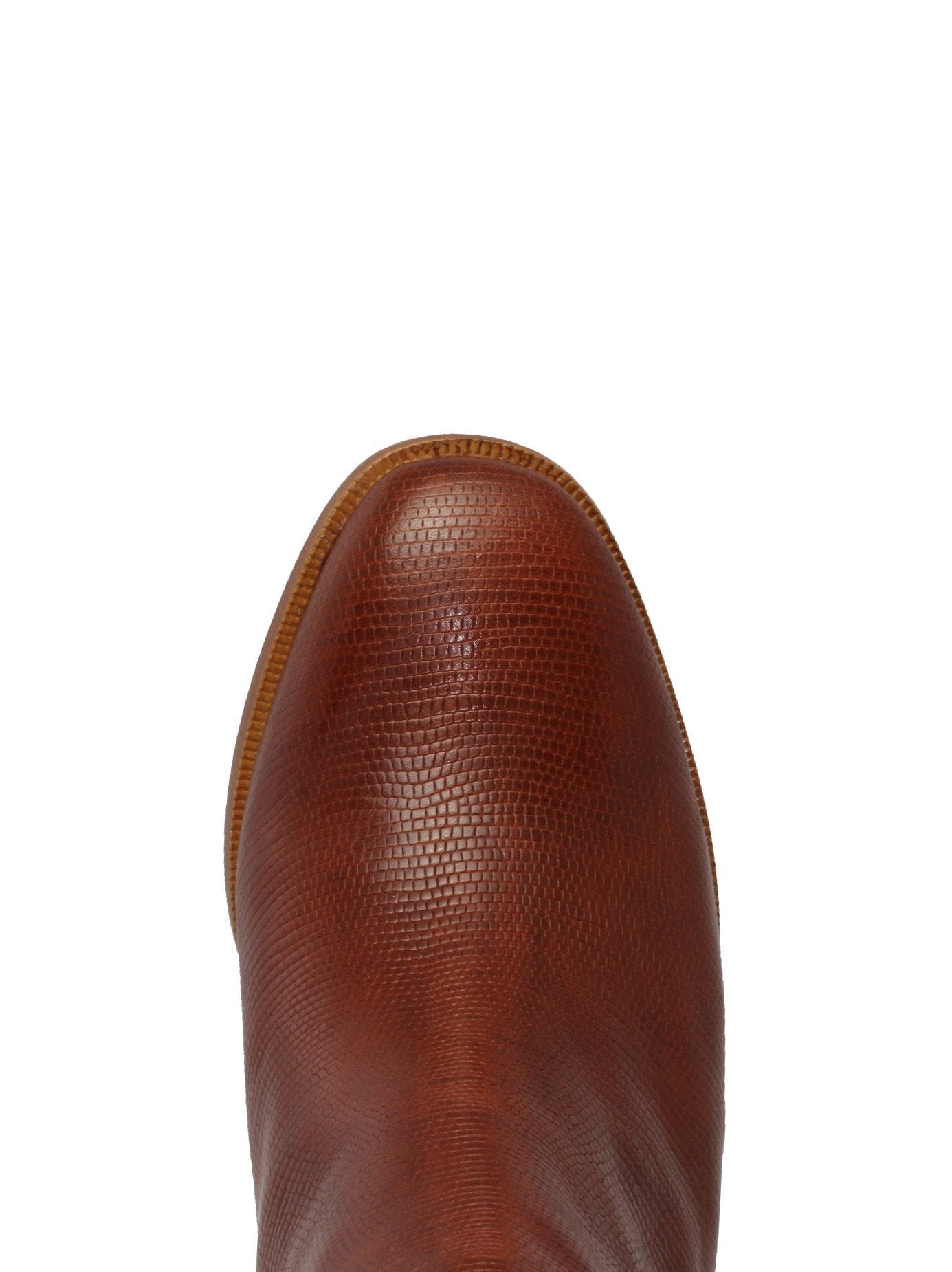 Quebec - Tan Lizard Embossed Leather