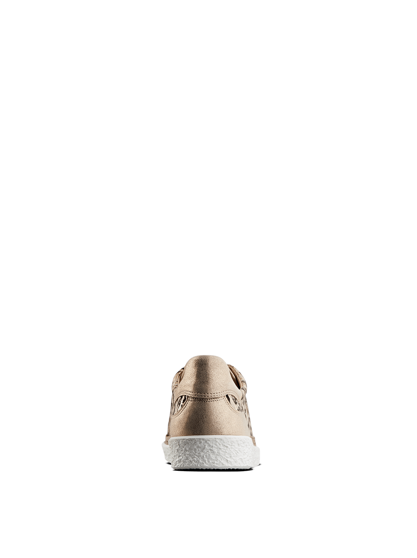 Ryde, a rose gold safari trainer with a cushioned insole for all day comfort.