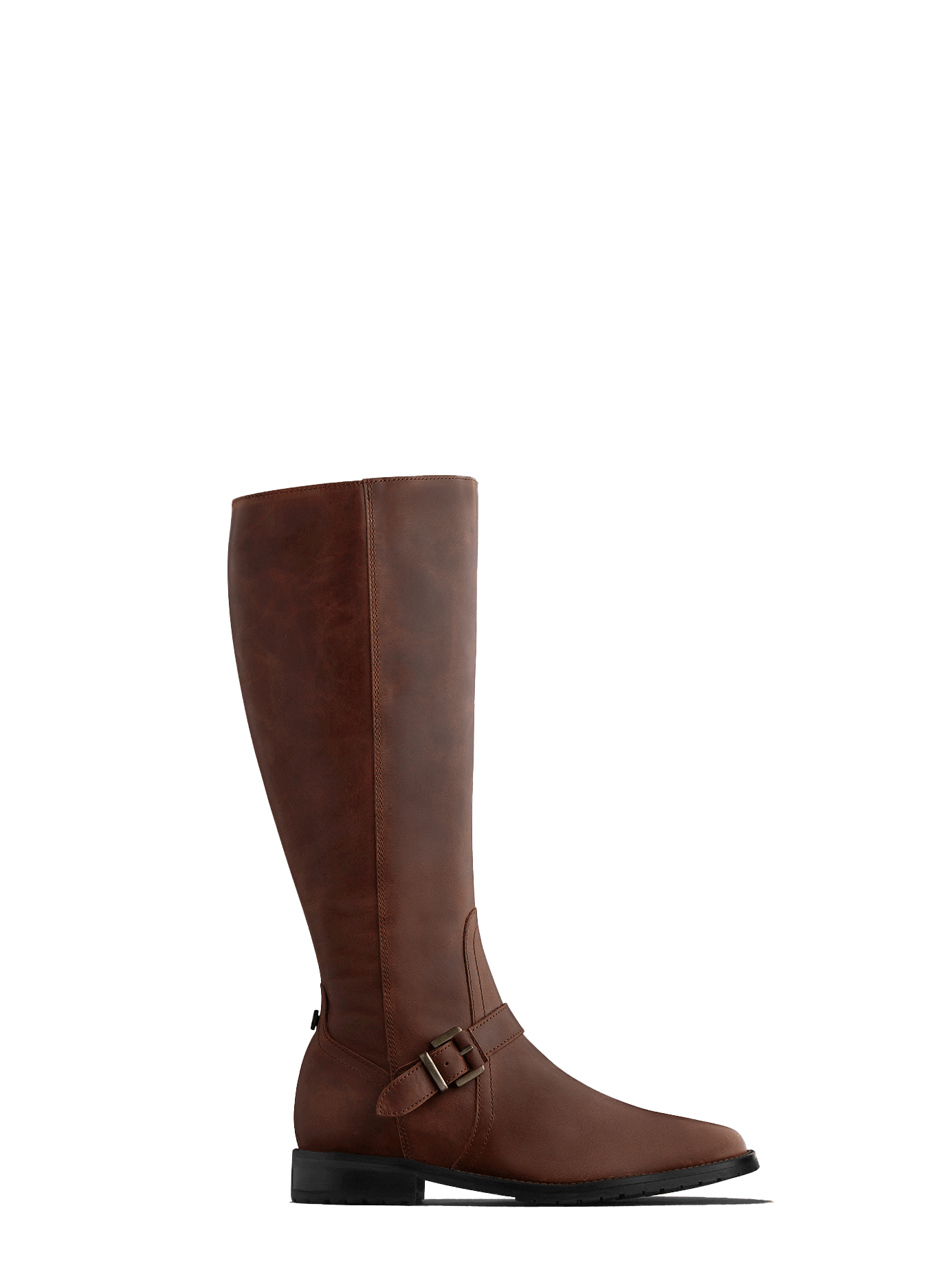 Sherwood - the ultimate knee high brown leather biker style boot. 