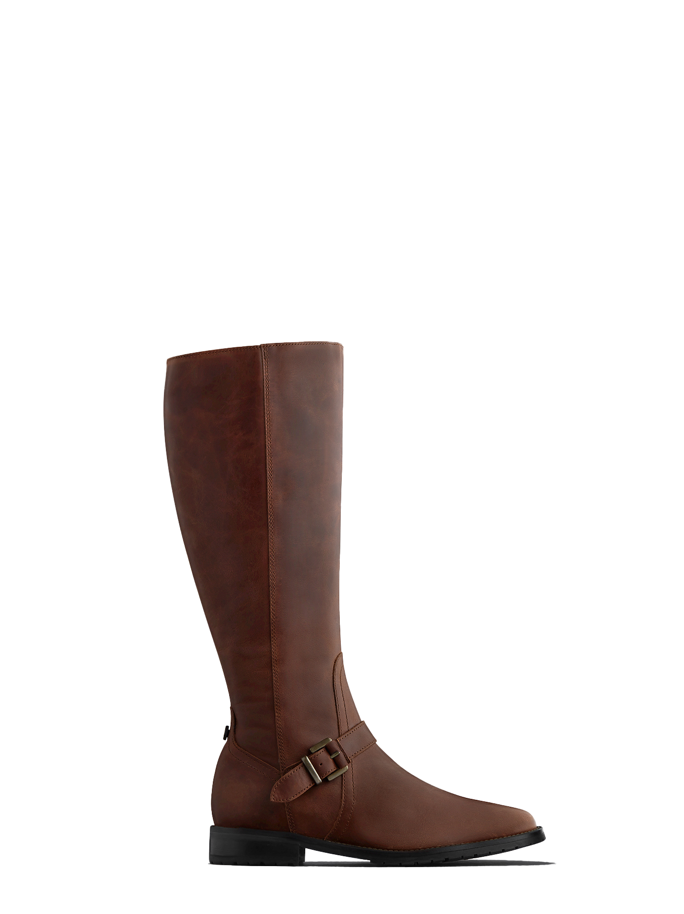 Sherwood - the ultimate knee high brown leather biker style boot. 