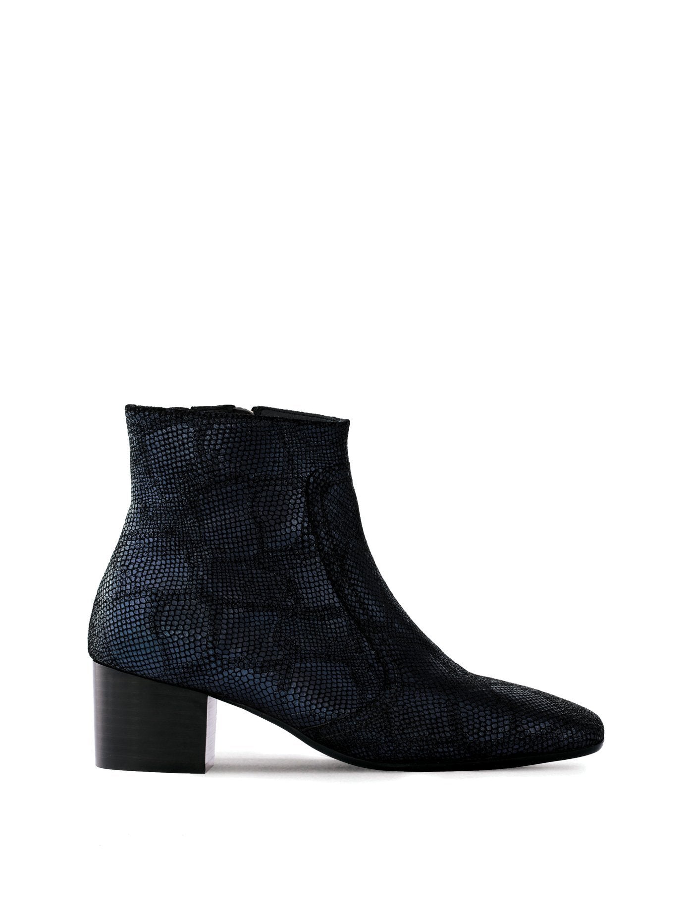 Shimmer - Navy Metallic Lizard Leather