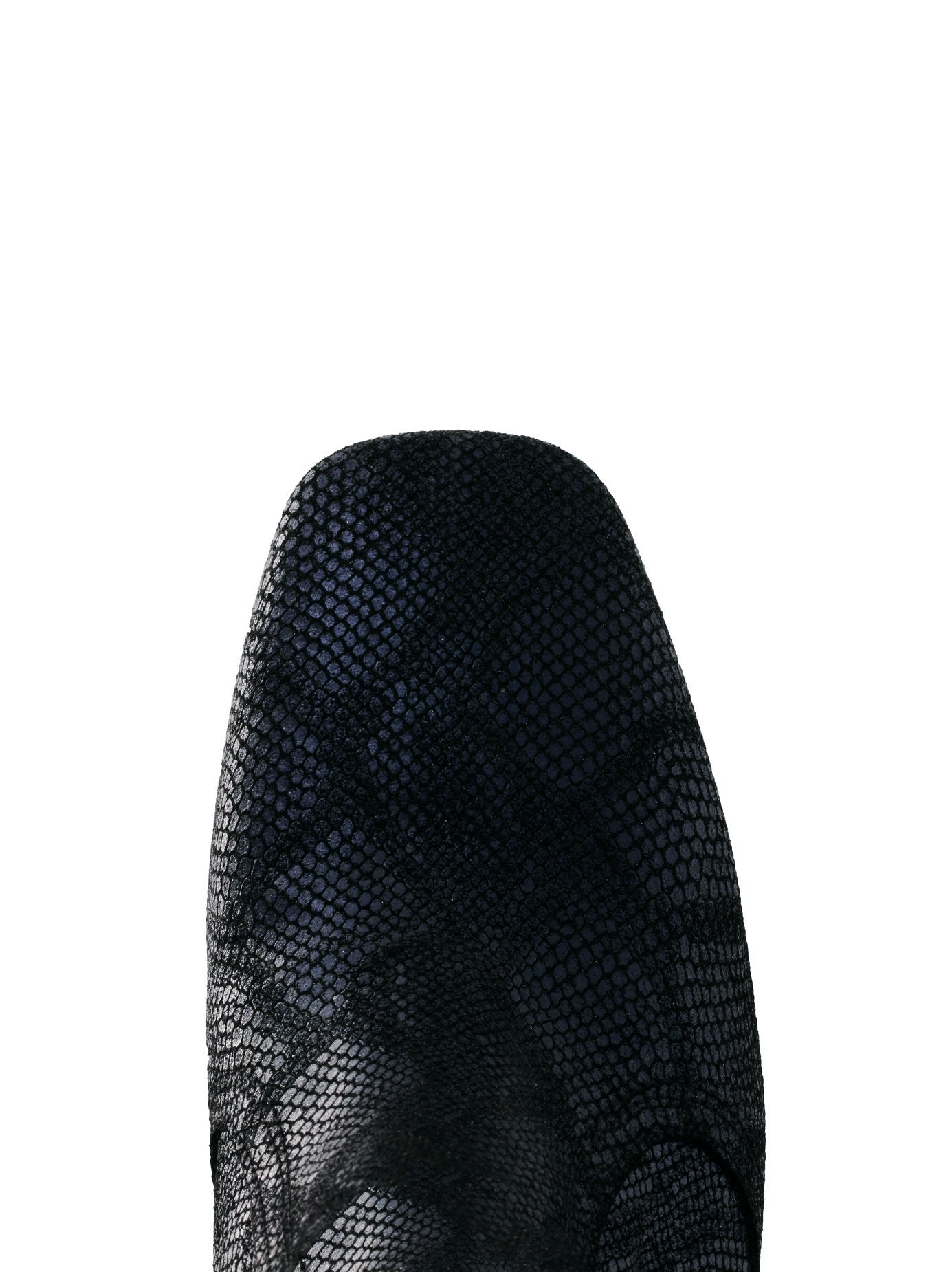 Shimmer - Navy Metallic Lizard Leather