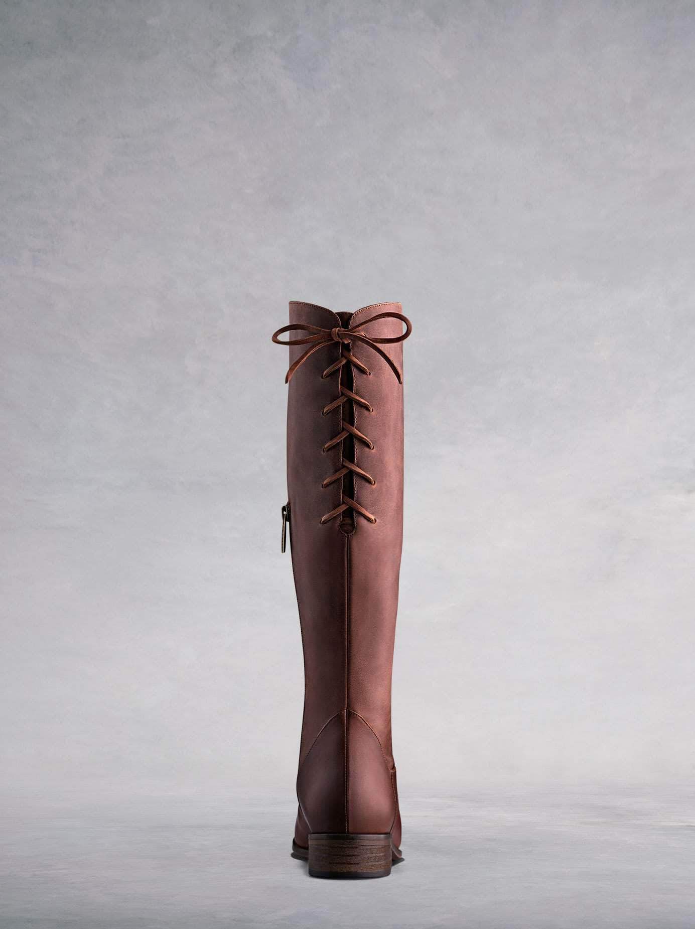 Featuring lace up detailing at the back of the boot for a truly flawless fit.