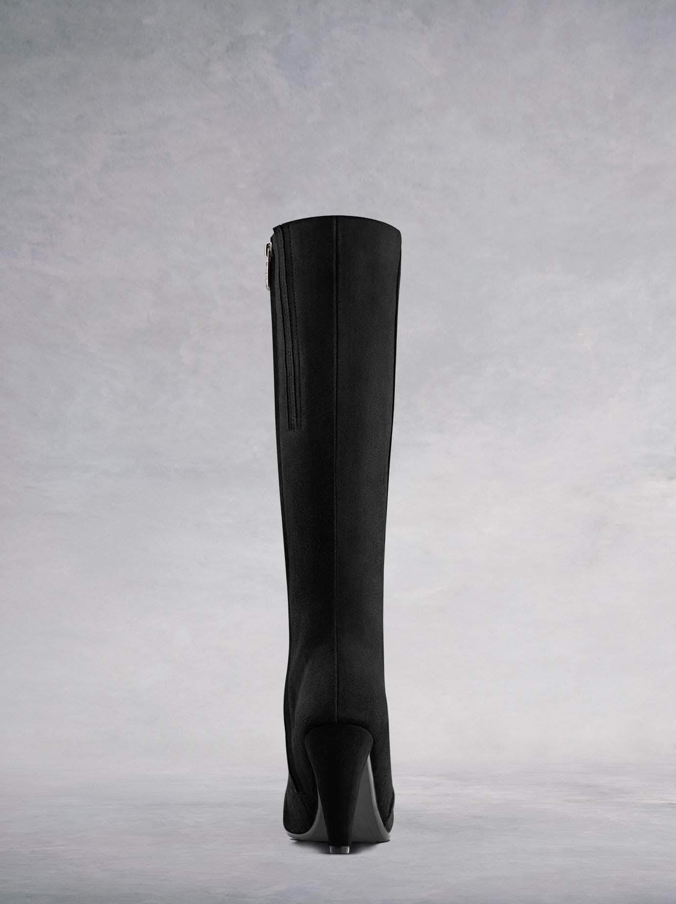 Wynter is amde from luxury black suede and features an on trend cone heel that gives a flattering silhouette. 