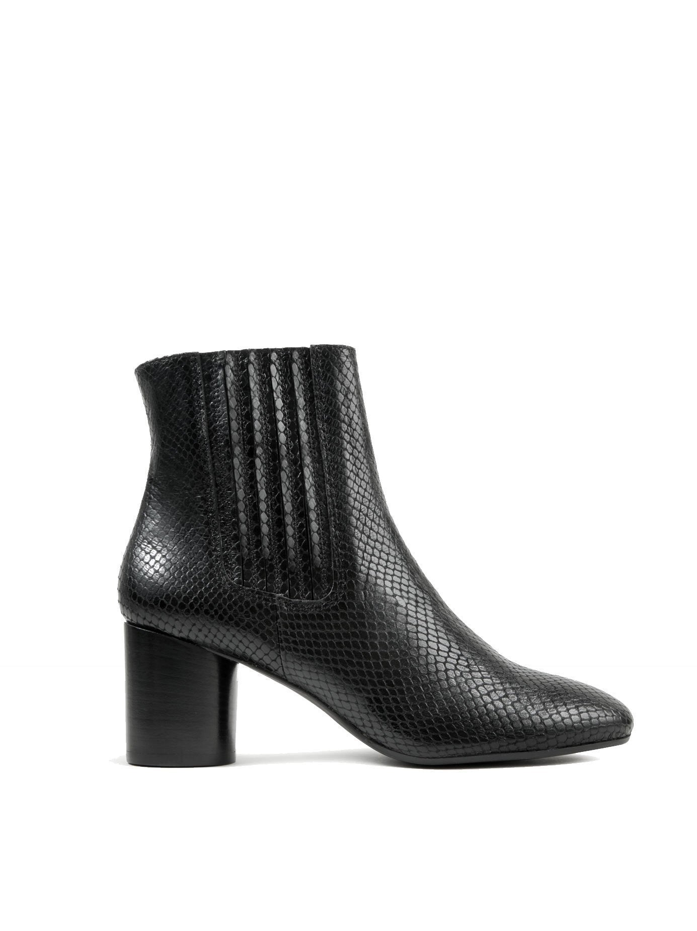 Amarillo - Black Snake Leather