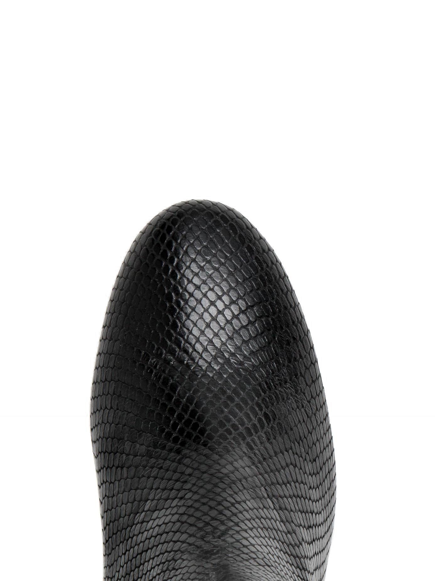 Amarillo - Black Snake Leather