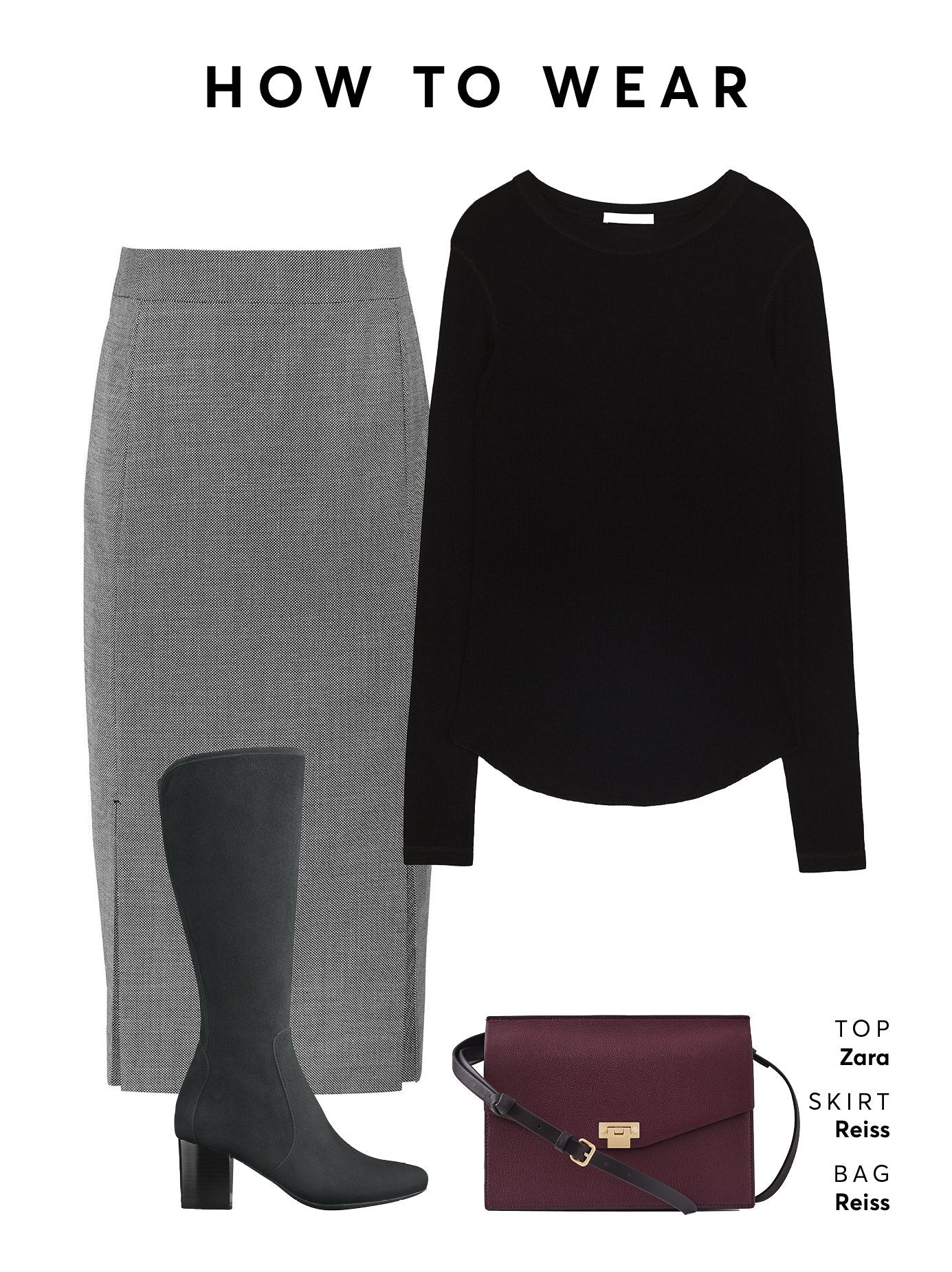 Wear with a pencil skirt and blouse or jumper for effortless workwear. 