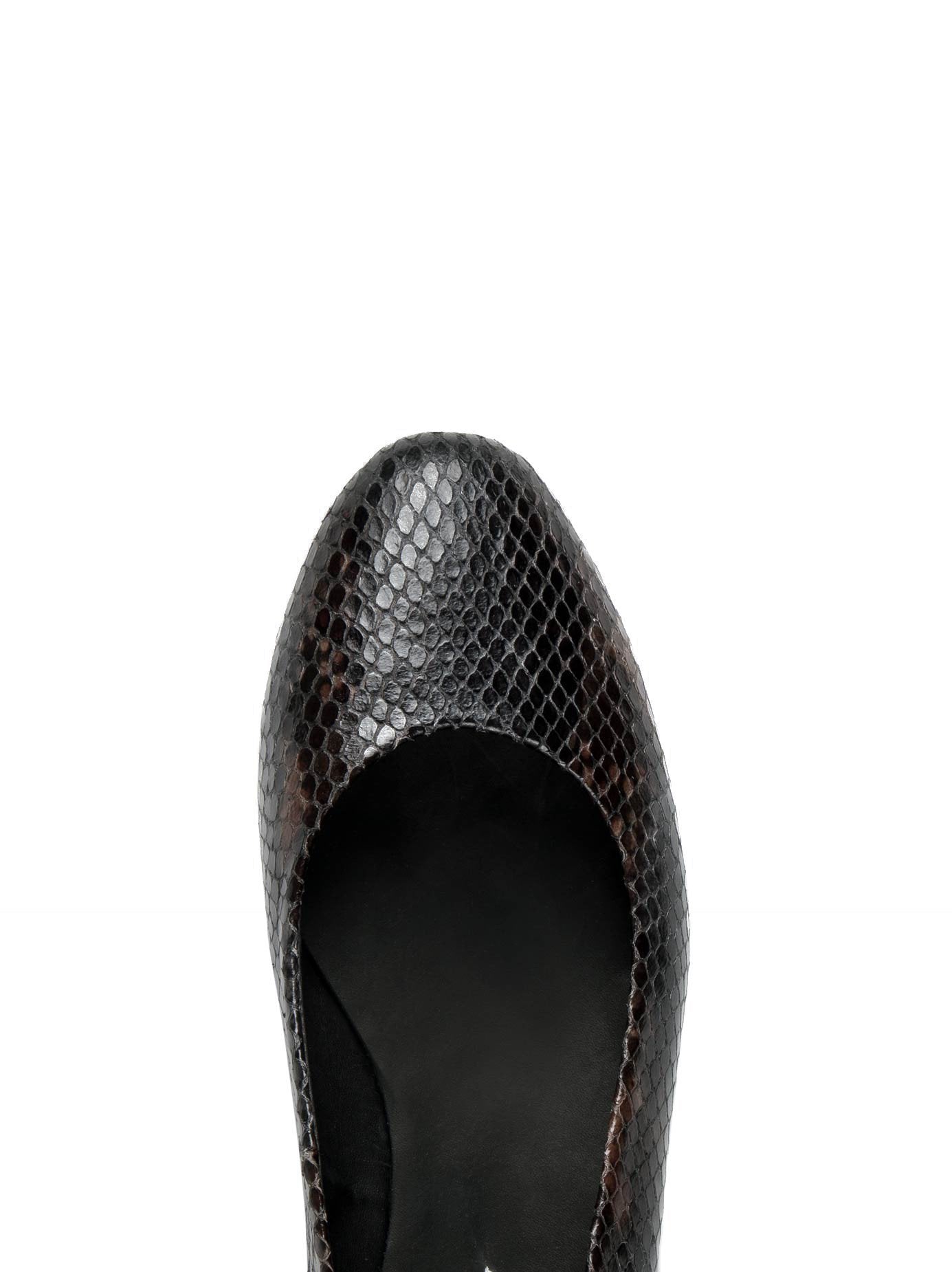 Carolina - Black Snake Leather